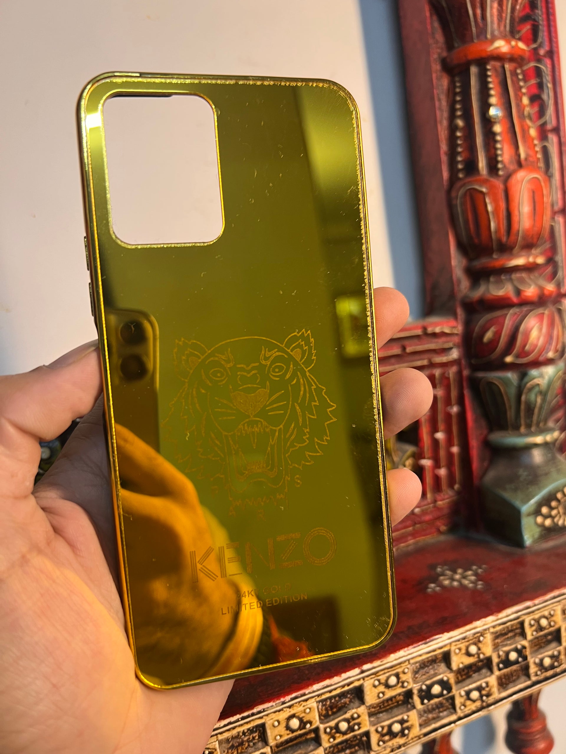 Vivo Y21 Back Cover Gold plated Cover - Supreme LV Mix