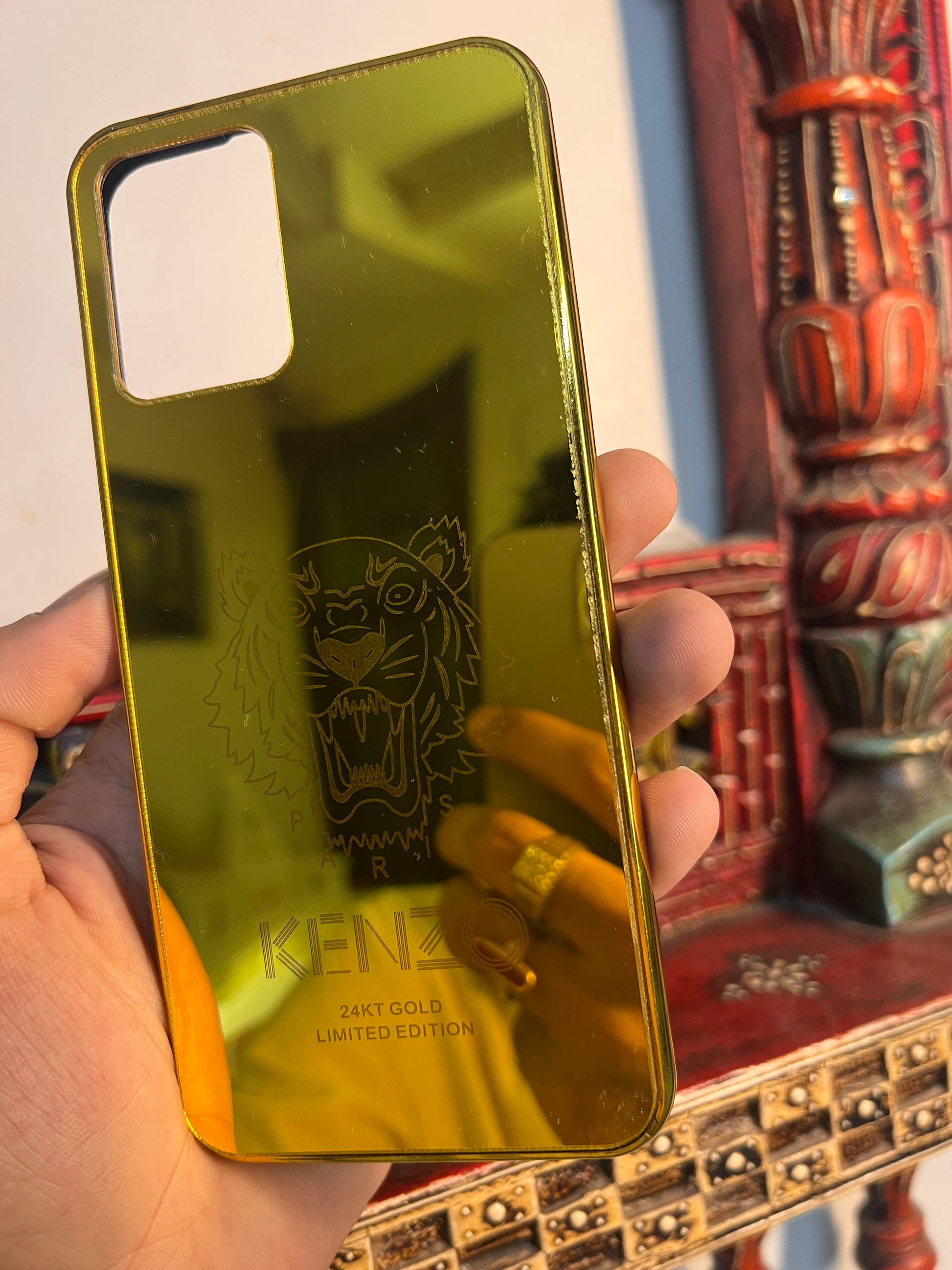 Vivo Y21 Back Cover Gold plated Cover - Supreme LV Mix