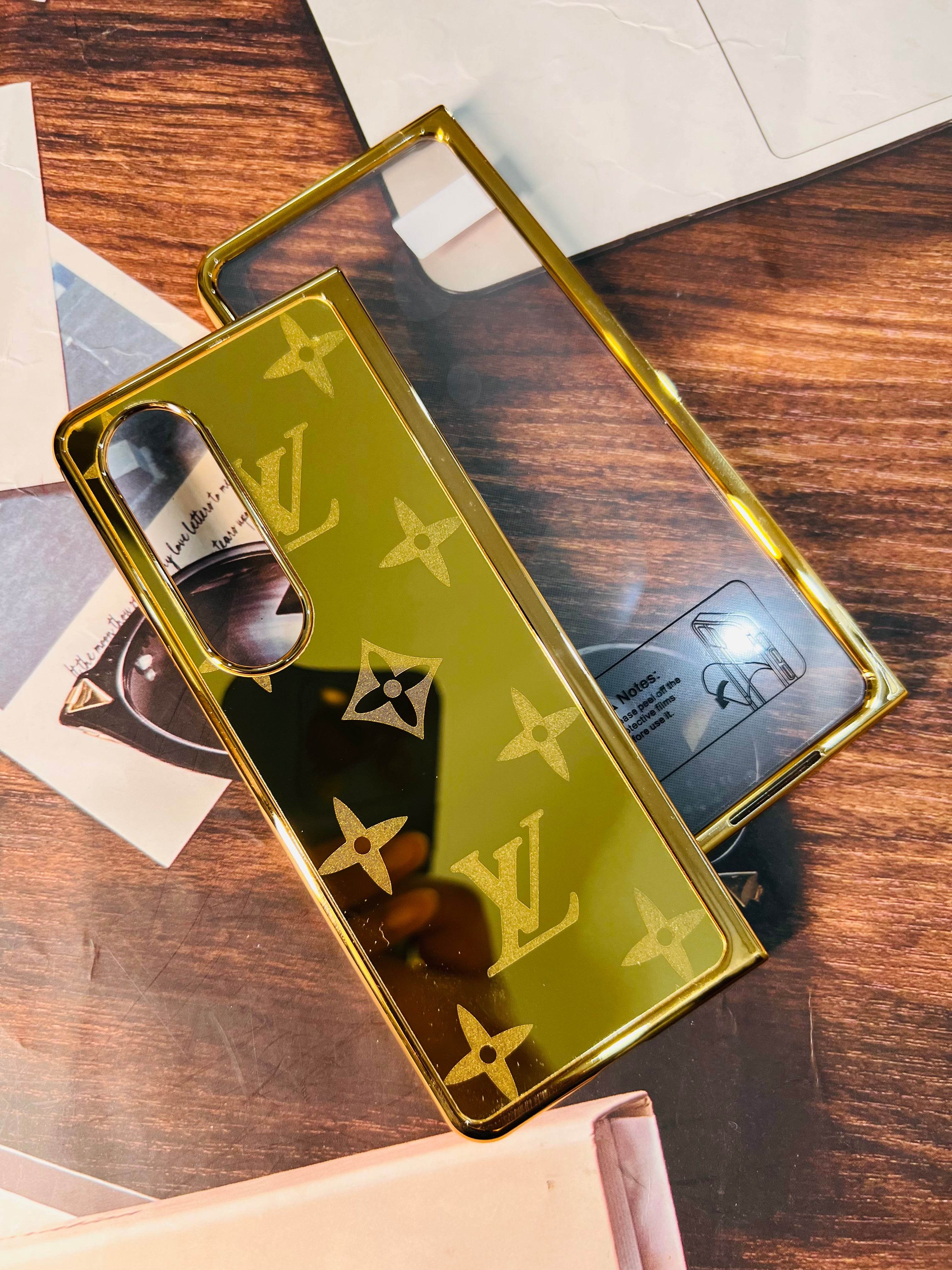 Samsung Galaxy Z Fold 3 24K Gold Plated Case - LV - Guleel