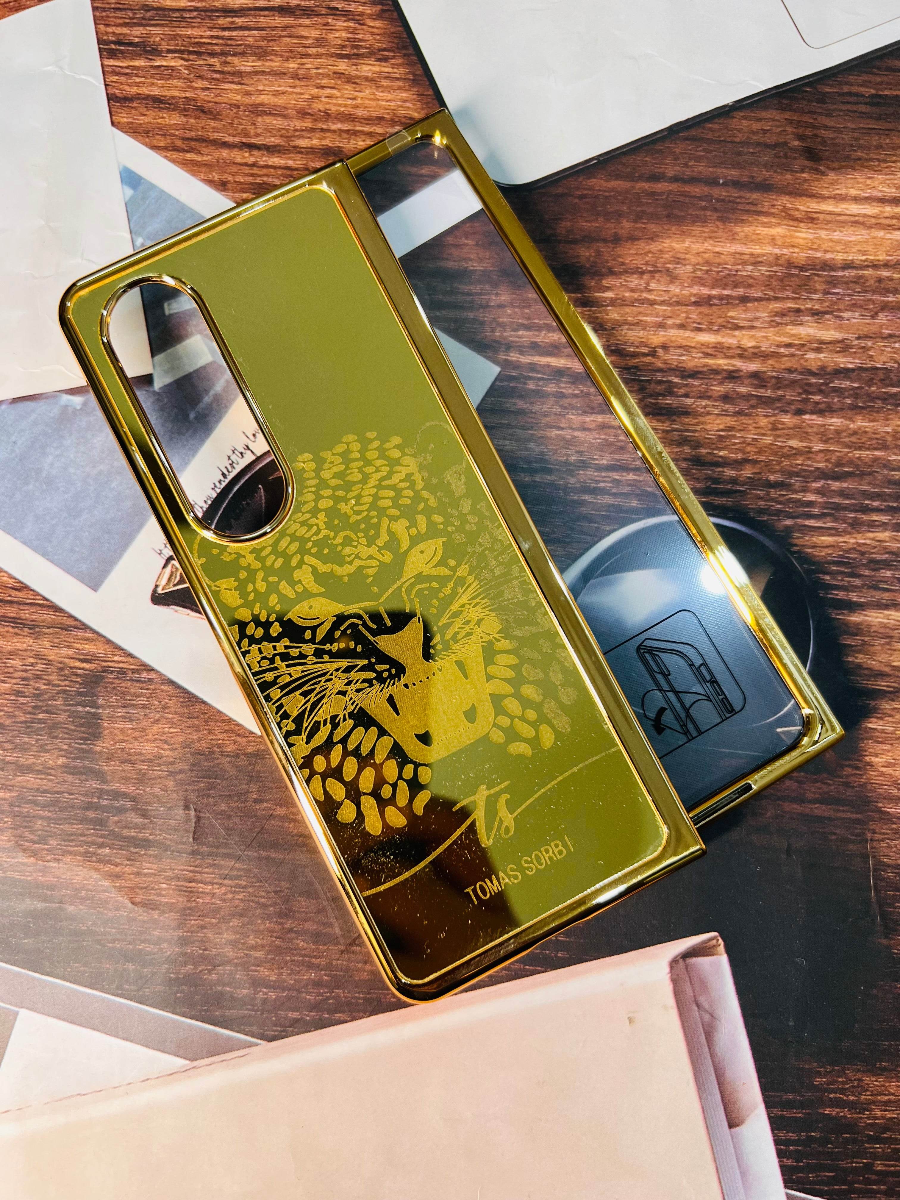 24K Gold Plated Case- Tiger New Design - Guleel