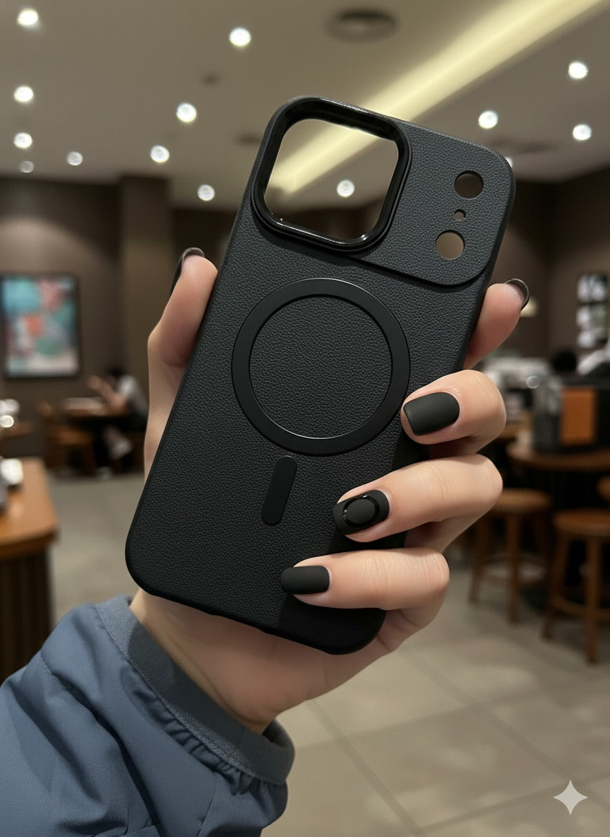 Premium Leather Finish Magsafe Case Cover