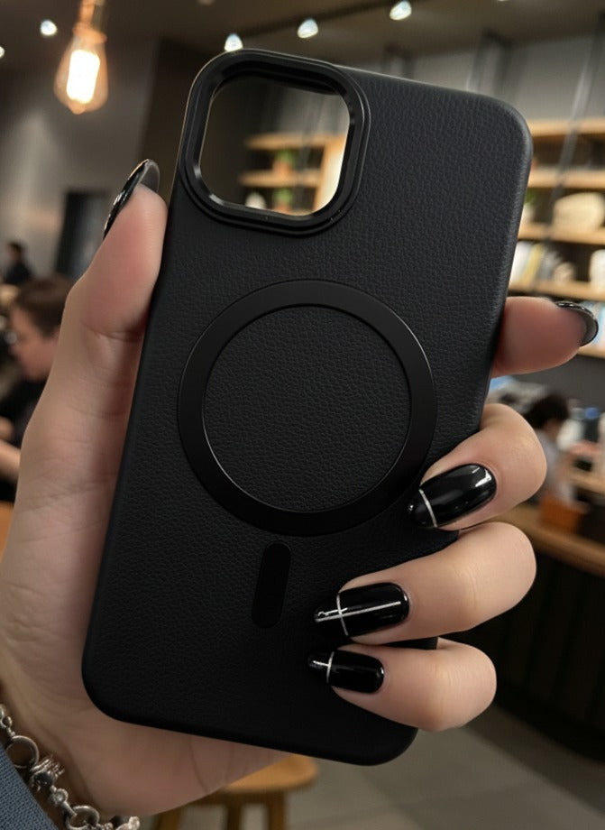 Premium Leather Finish Magsafe Case Cover