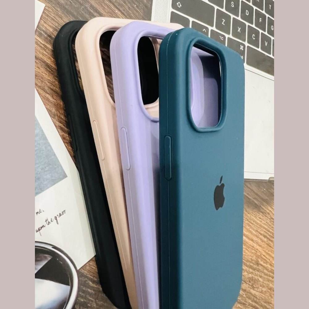 iPhone 13 Pro Max Premium Original Logo Silicone Case - Lavender - Guleel