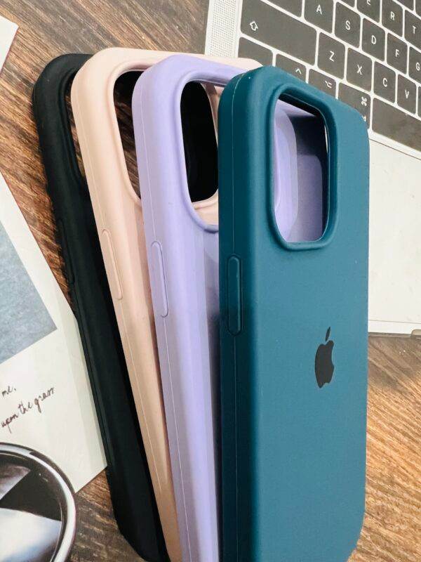iPhone 14 Pro Max Premium Original Logo Silicone Case - Lavender - Guleel