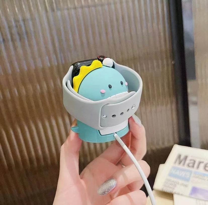 Silicone Cartoon Apple Watch Charging Case Cover - Micky - Guleel