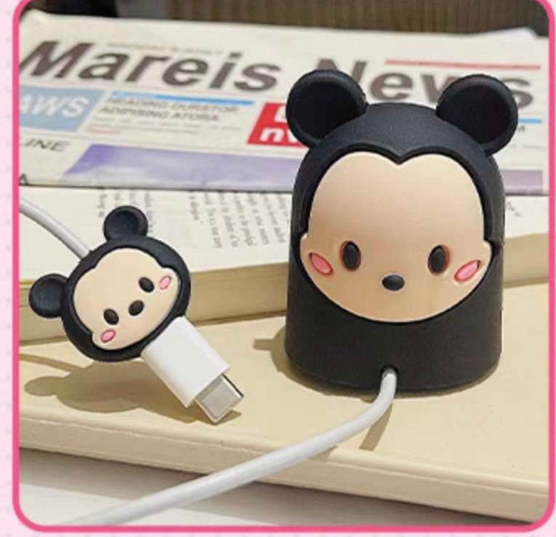 Silicone Cartoon Apple Watch Charging Case Cover - Micky - Guleel