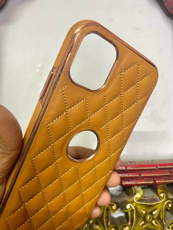 iPhone 11 Premium Leather Finish Case - Brown - Guleel