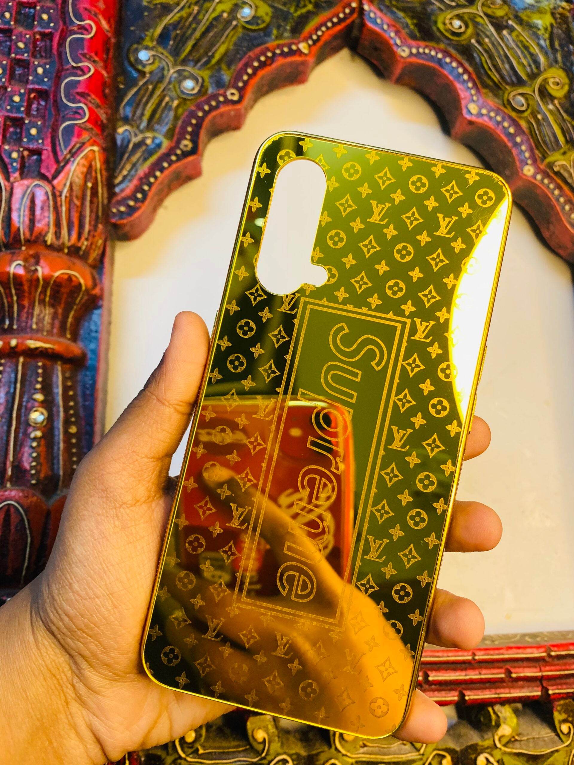 OnePlus Nord CE 5G Premium Gold Plated Mirror Finish Case - Supreme LV Mix - Guleel
