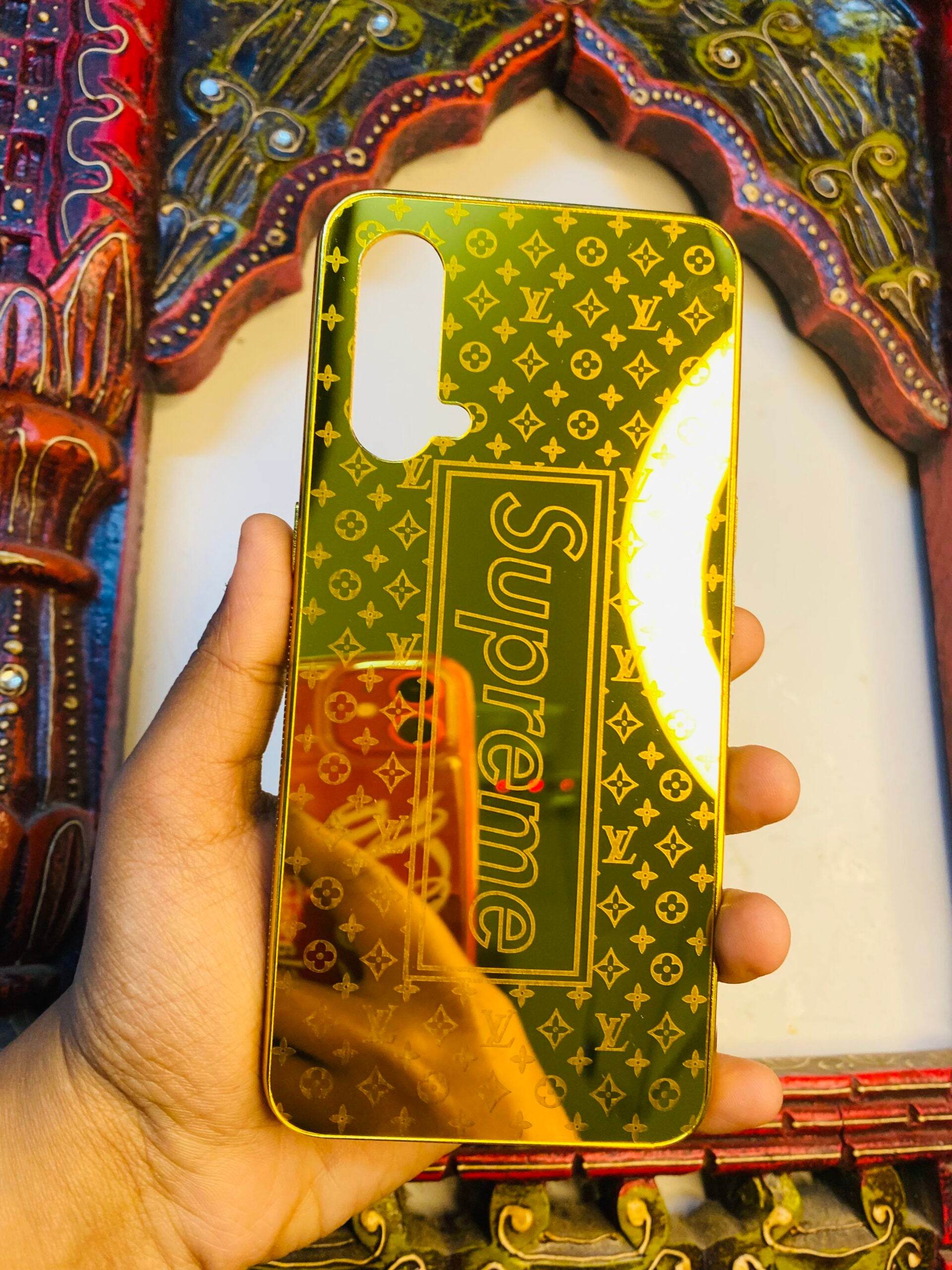 OnePlus Nord CE 5G Premium Gold Plated Mirror Finish Case - Supreme LV Mix - Guleel