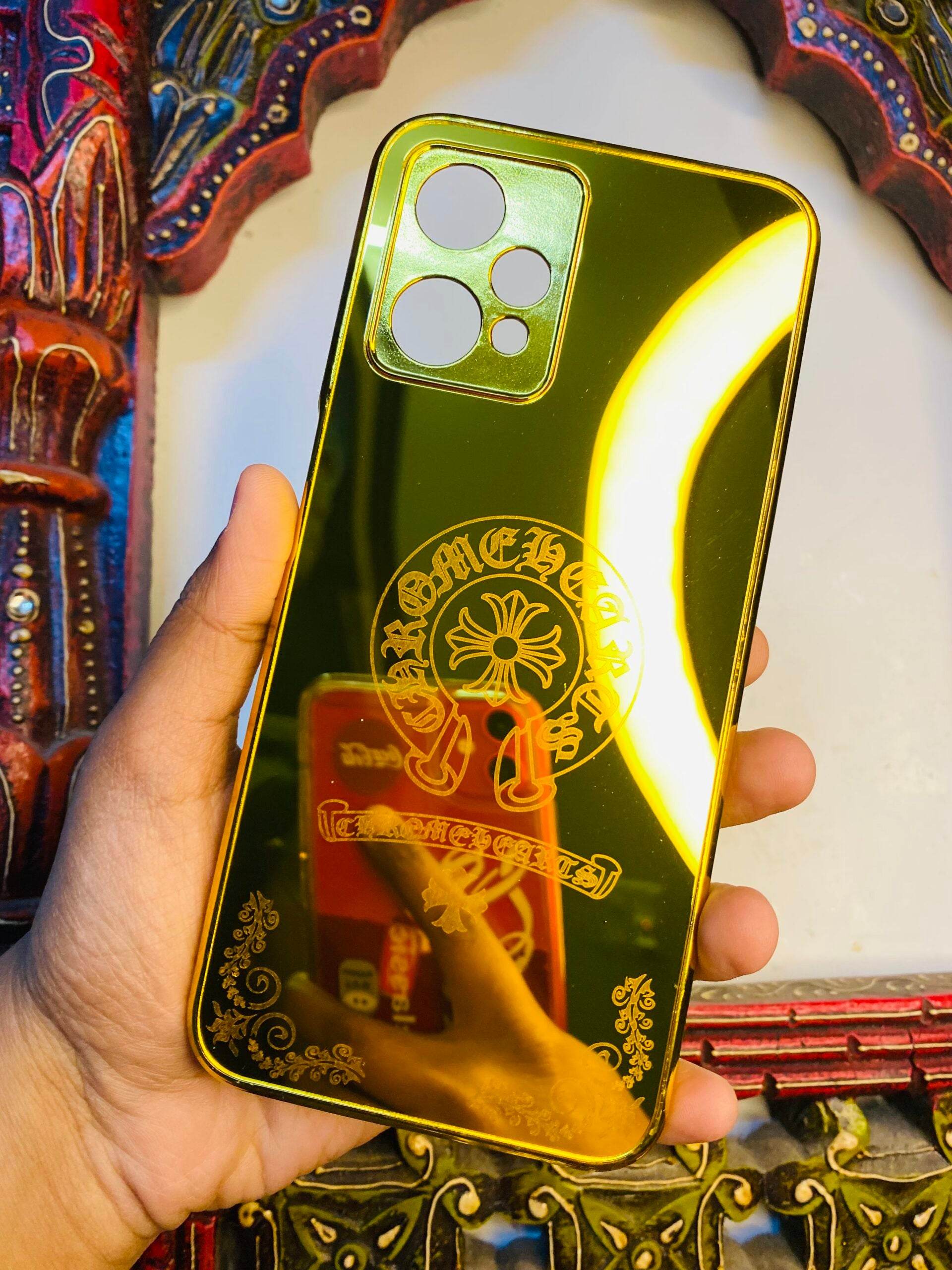 OnePlus Nord CE 2 Lite 5G Premium Gold Plated Mirror Finish Case Cover - Designer - Guleel
