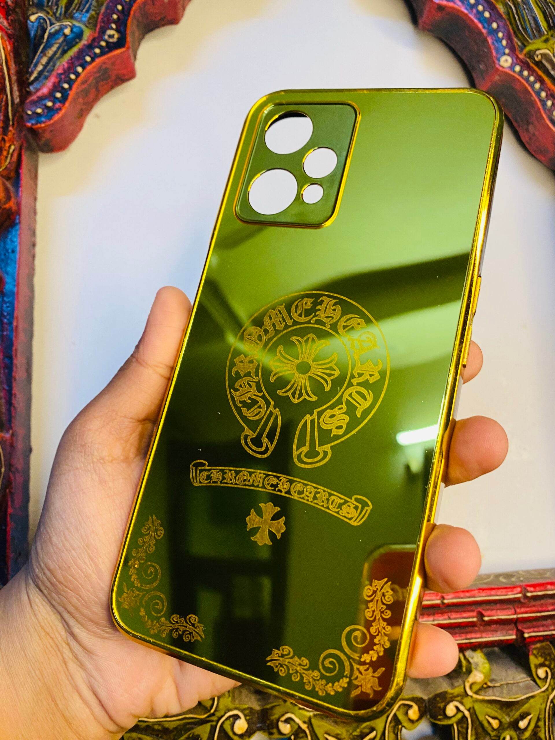 OnePlus Nord CE 2 Lite 5G Premium Gold Plated Mirror Finish Case Cover - Designer - Guleel