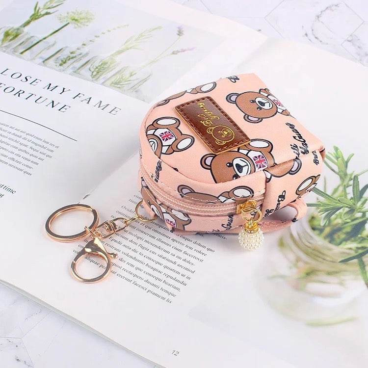 Universal Cartoon Accessories Organizer Case Cover for Portable Charger, Cables, Earphone, Cord, SD Card - Cream - Guleel