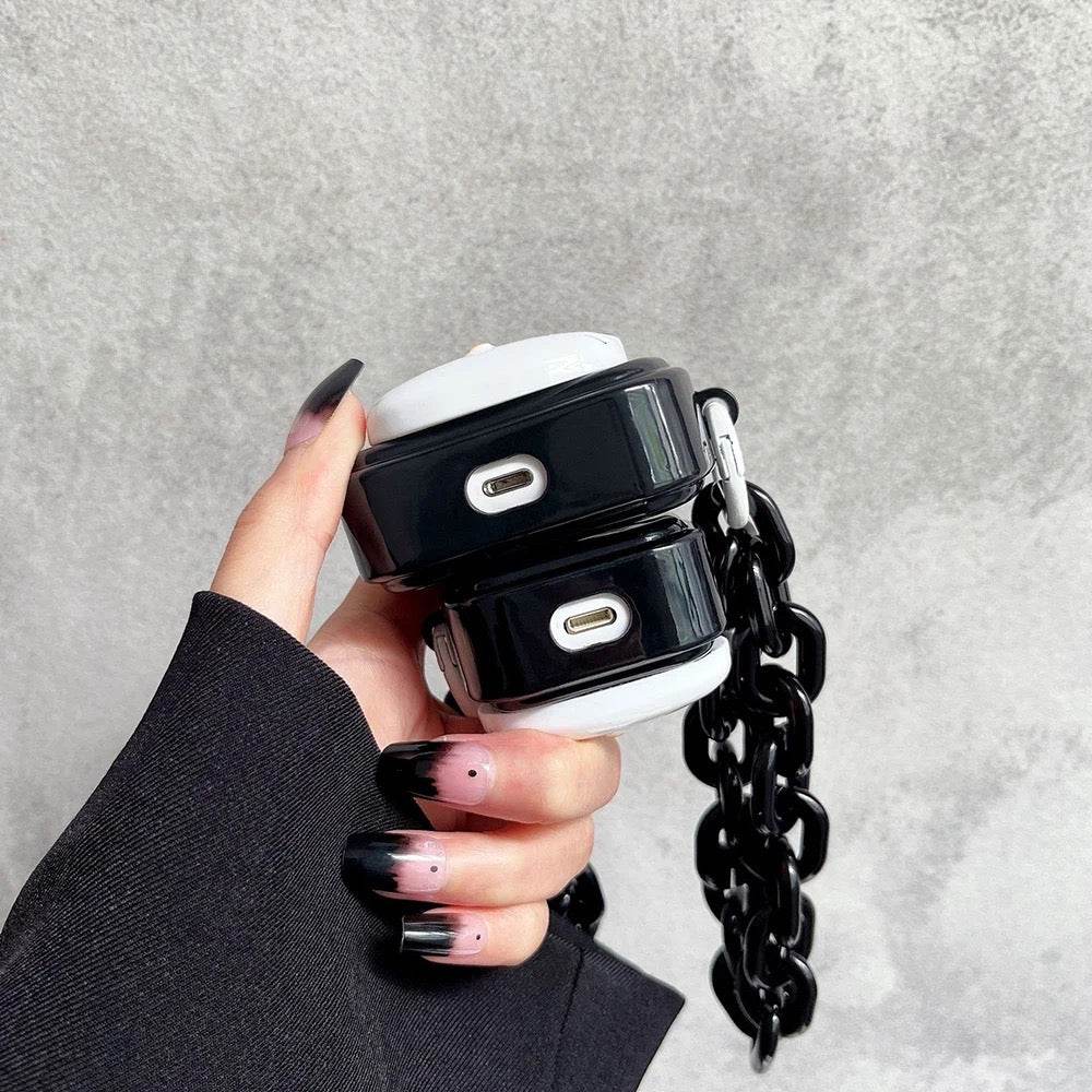 Airpod's 1 Cute Cartoon Black Kitty for Apple Airpods Case Cover ( Airpods Not Included ) - Black Kitty - Guleel