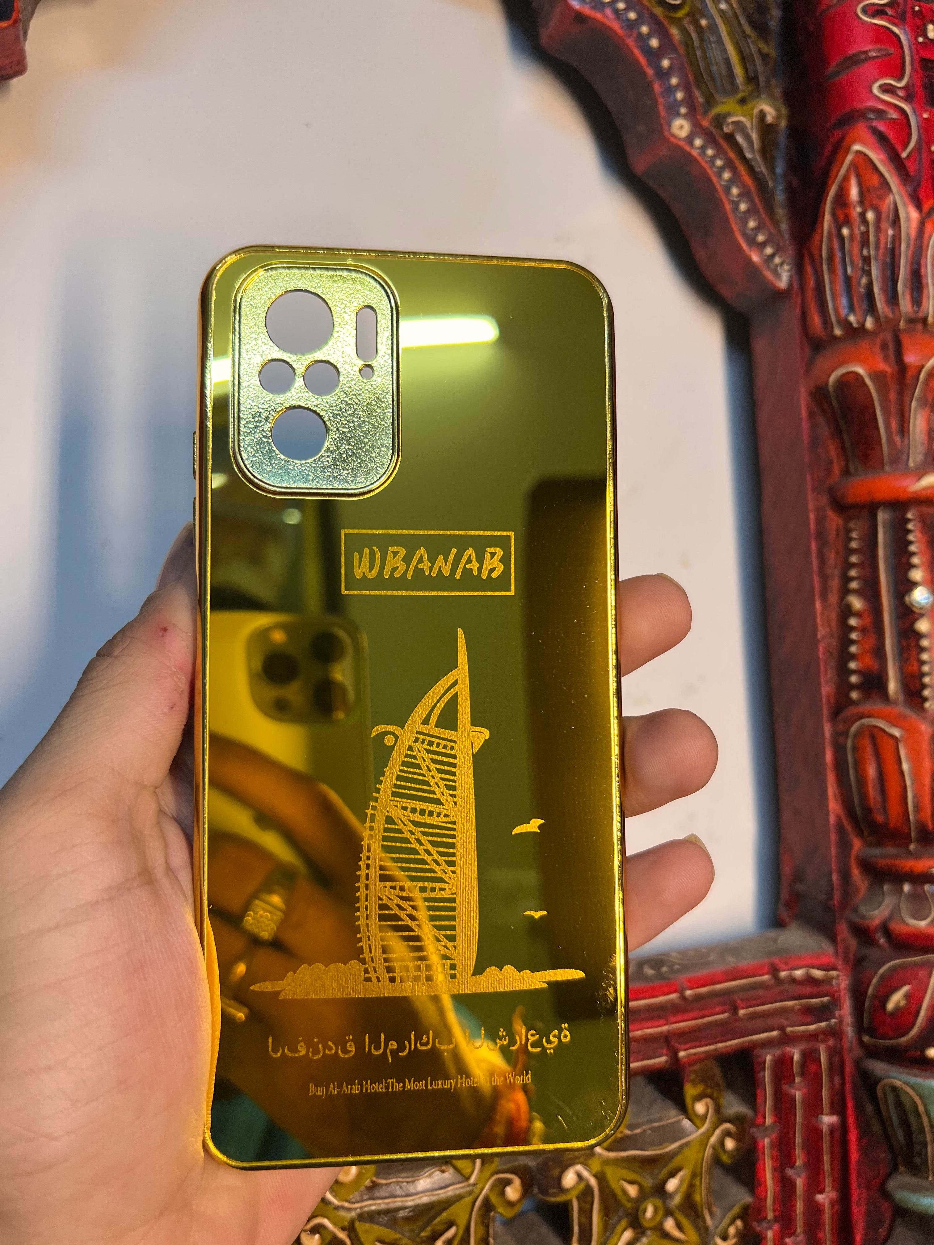 Premium Gold Plated Mirror Finish Case Cover - Ship - Guleel