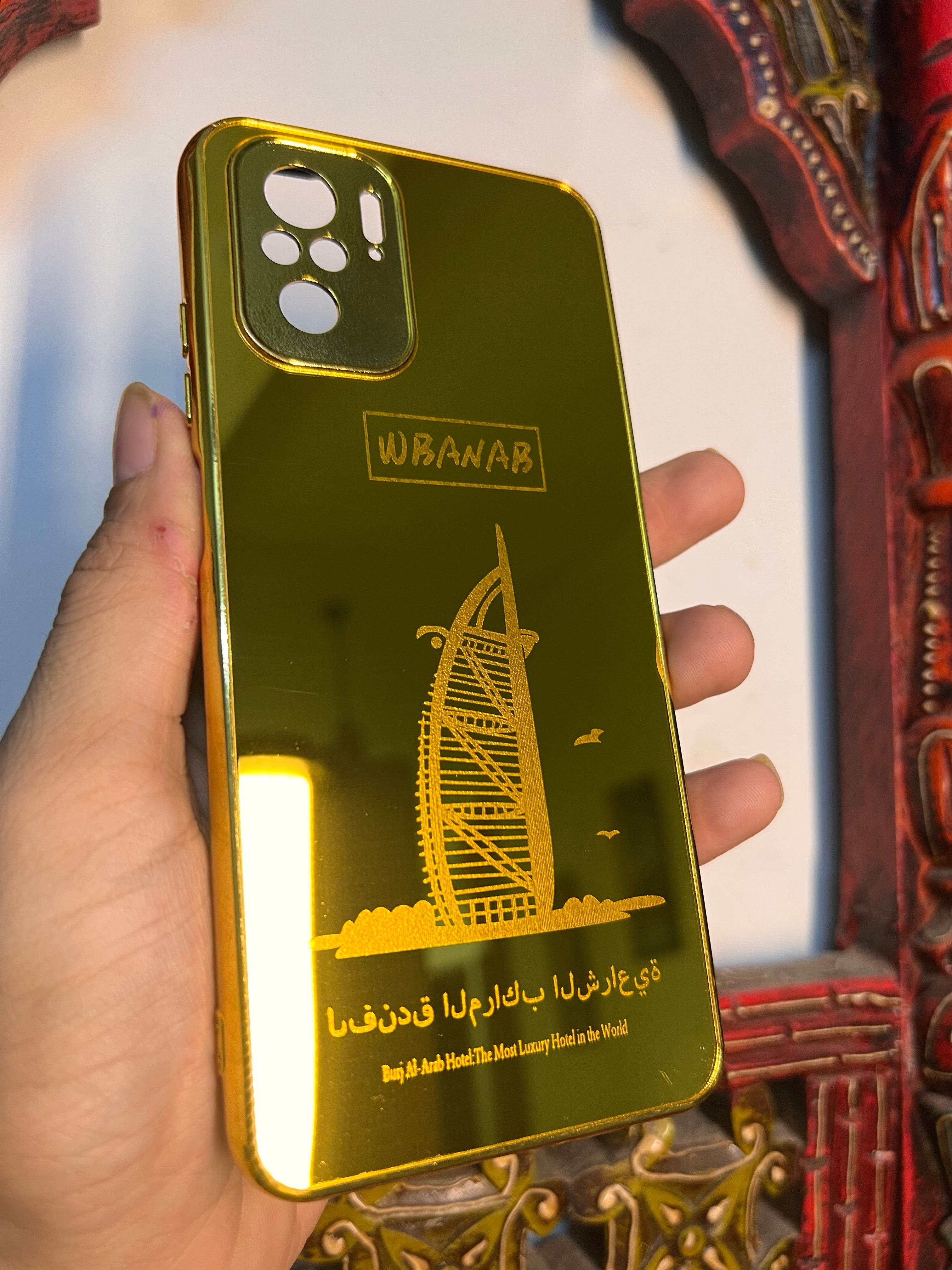 Premium Gold Plated Mirror Finish Case Cover - Ship - Guleel