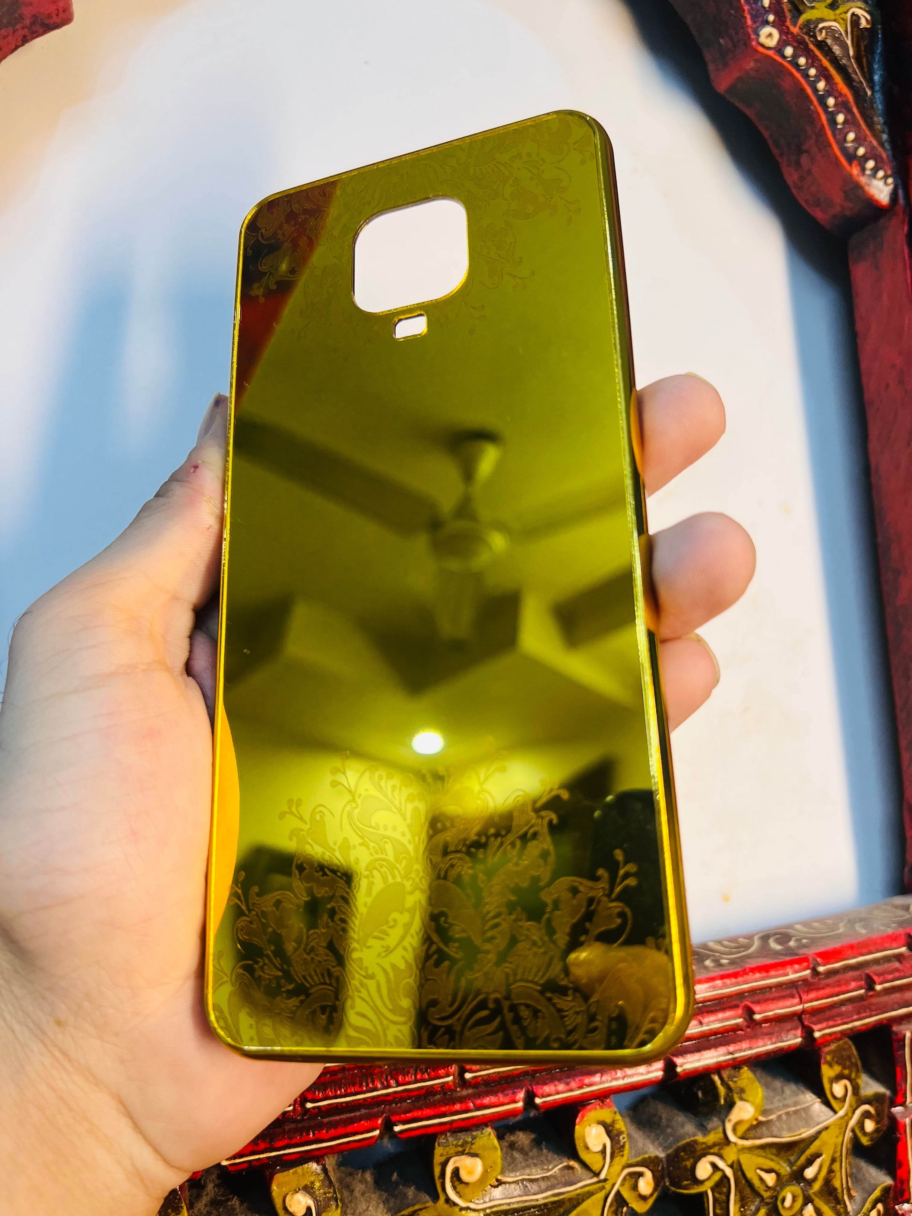 Premium Gold Plated Mirror Finish Case Cover - Flower - Guleel