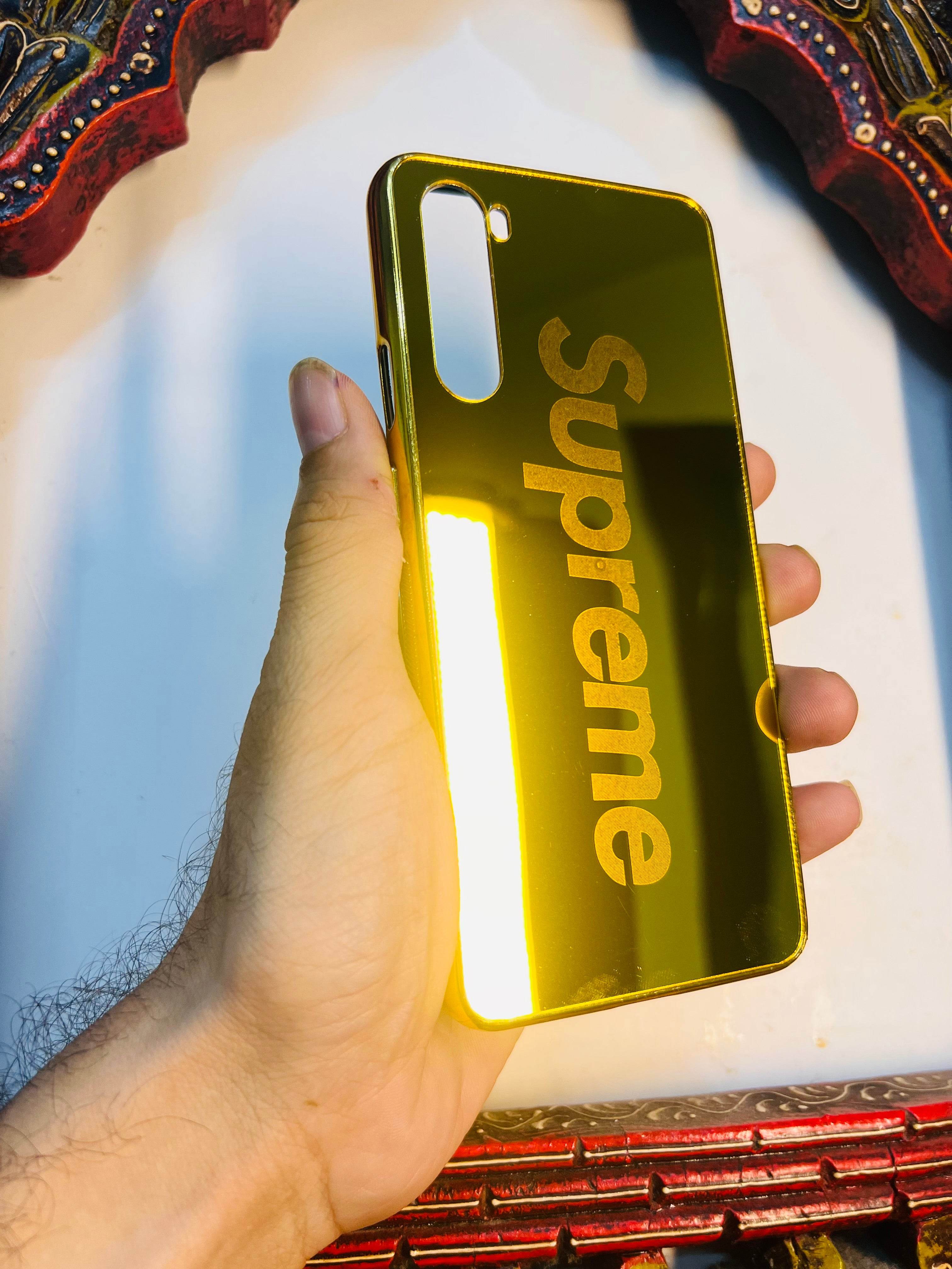 OnePlus Nord Premium Gold Plated Mirror Finish Case Cover - Supreme - Guleel