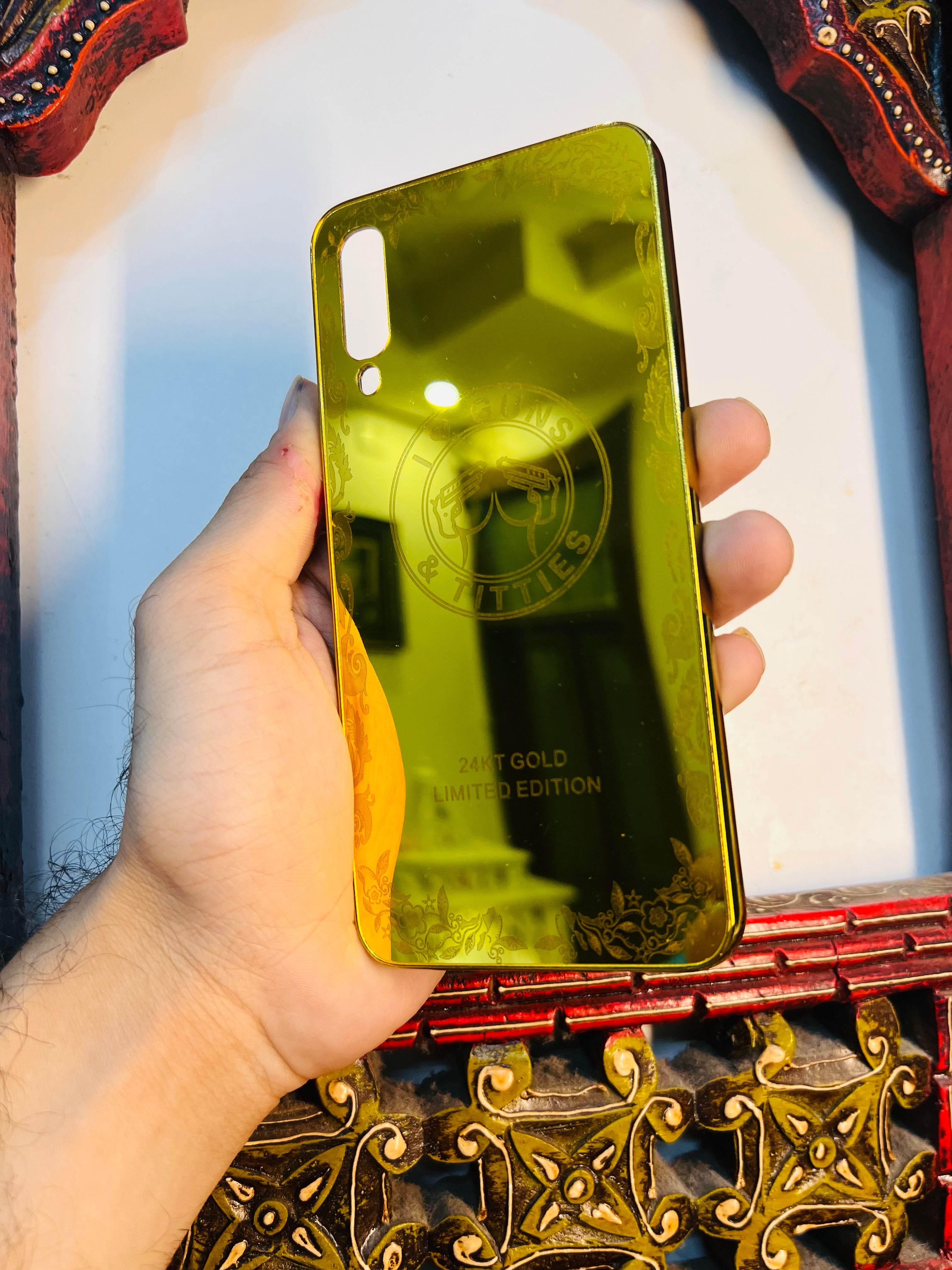 Premium Gold Plated Mirror Finish Case Cover - Guns - Guleel