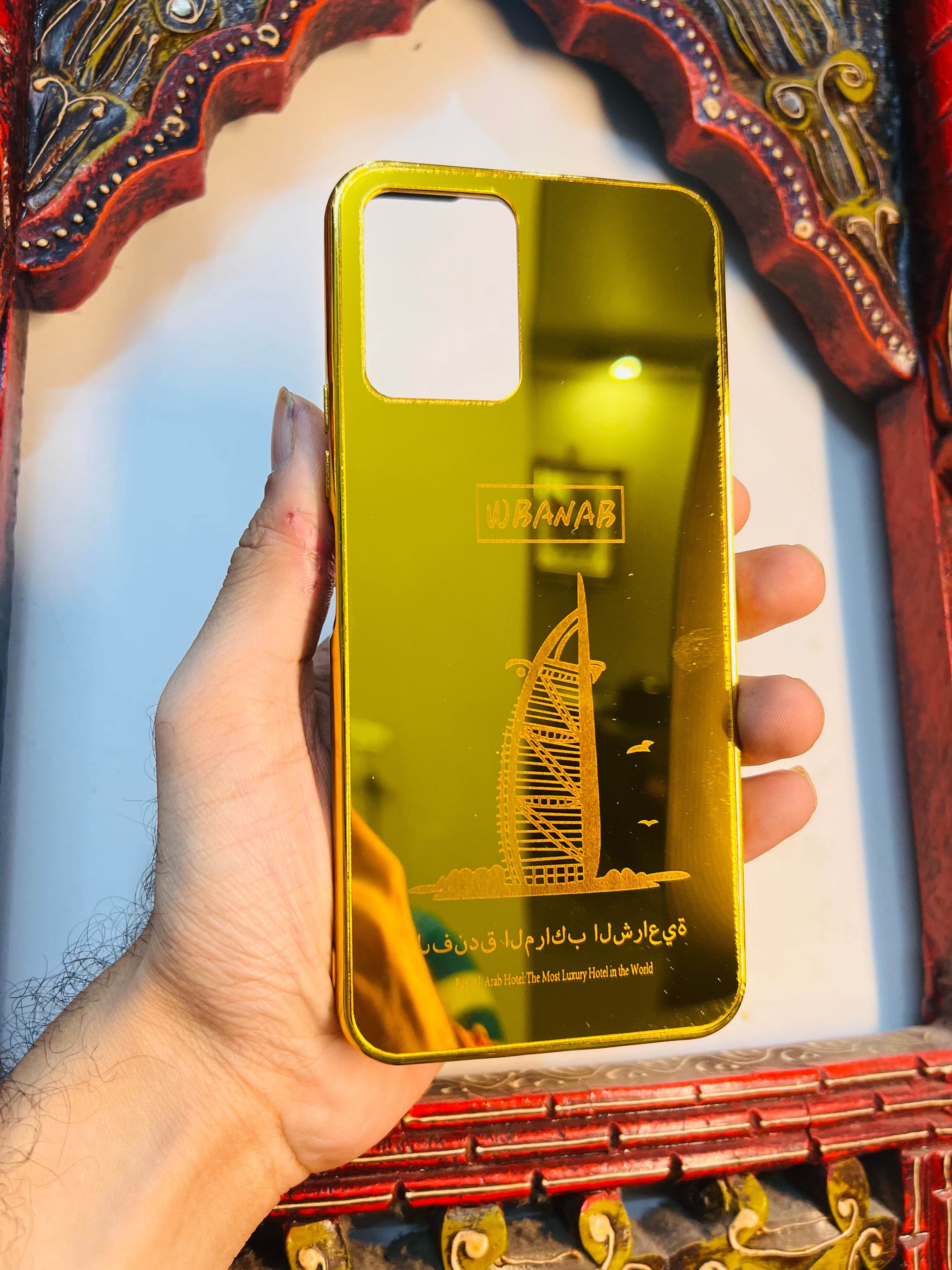 Premium Gold Plated Mirror Finish Case Cover - Ship - Guleel