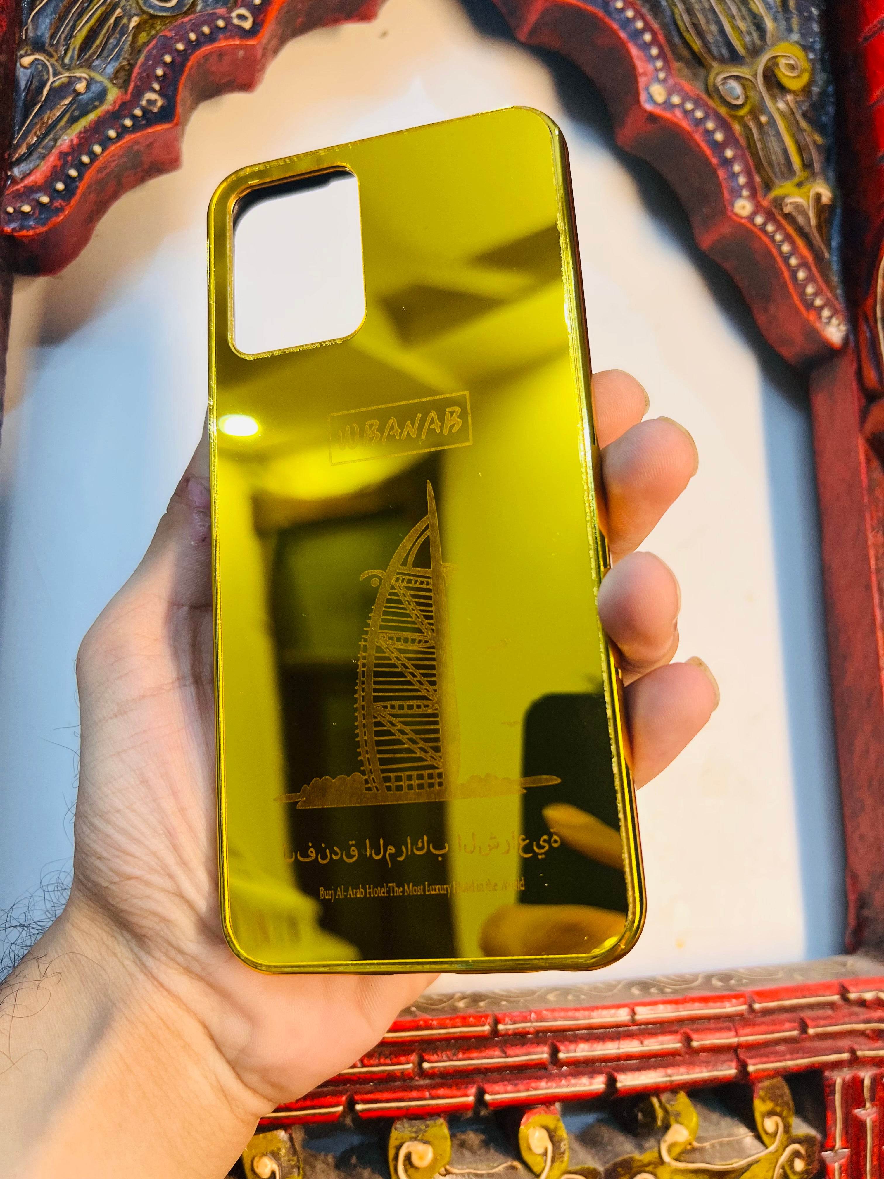 Premium Gold Plated Mirror Finish Case Cover - Ship - Guleel