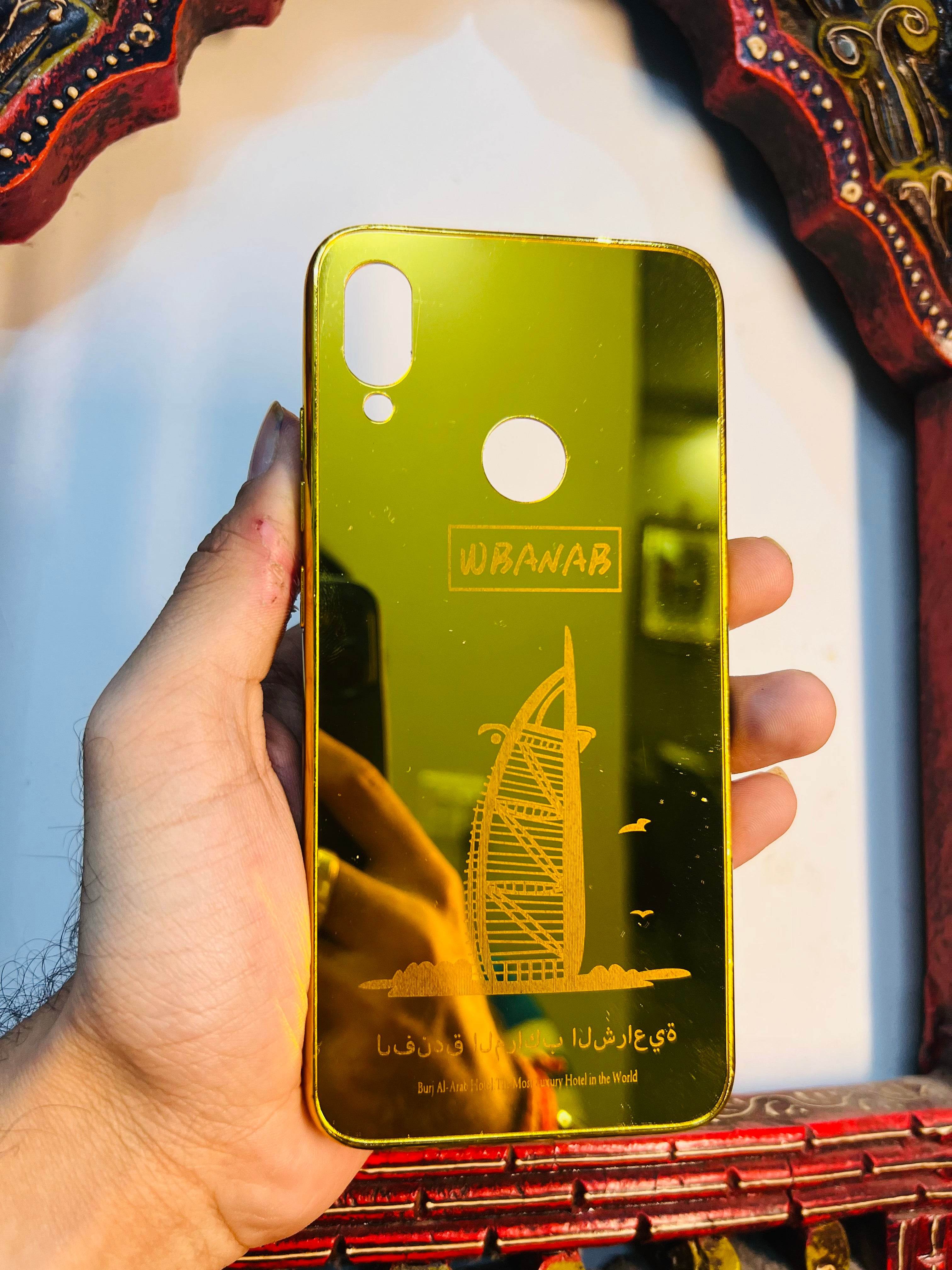 Premium Gold Plated Mirror Finish Case Cover - Ship - Guleel