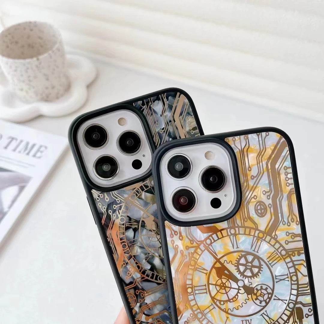 iPhone 14 Pro Premium Shockproof Glass Case - Multicolor - Guleel