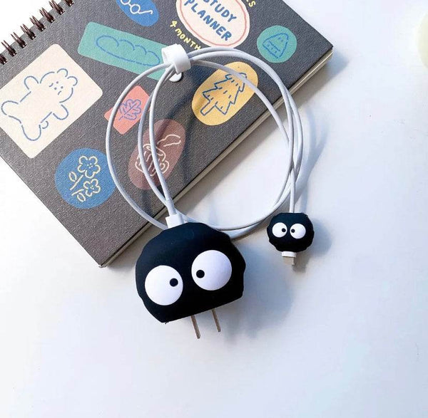 Samsung Cartoon Charger Case Cover for 25W Chargers - Black Eye ( With Wire Cover ) - Guleel
