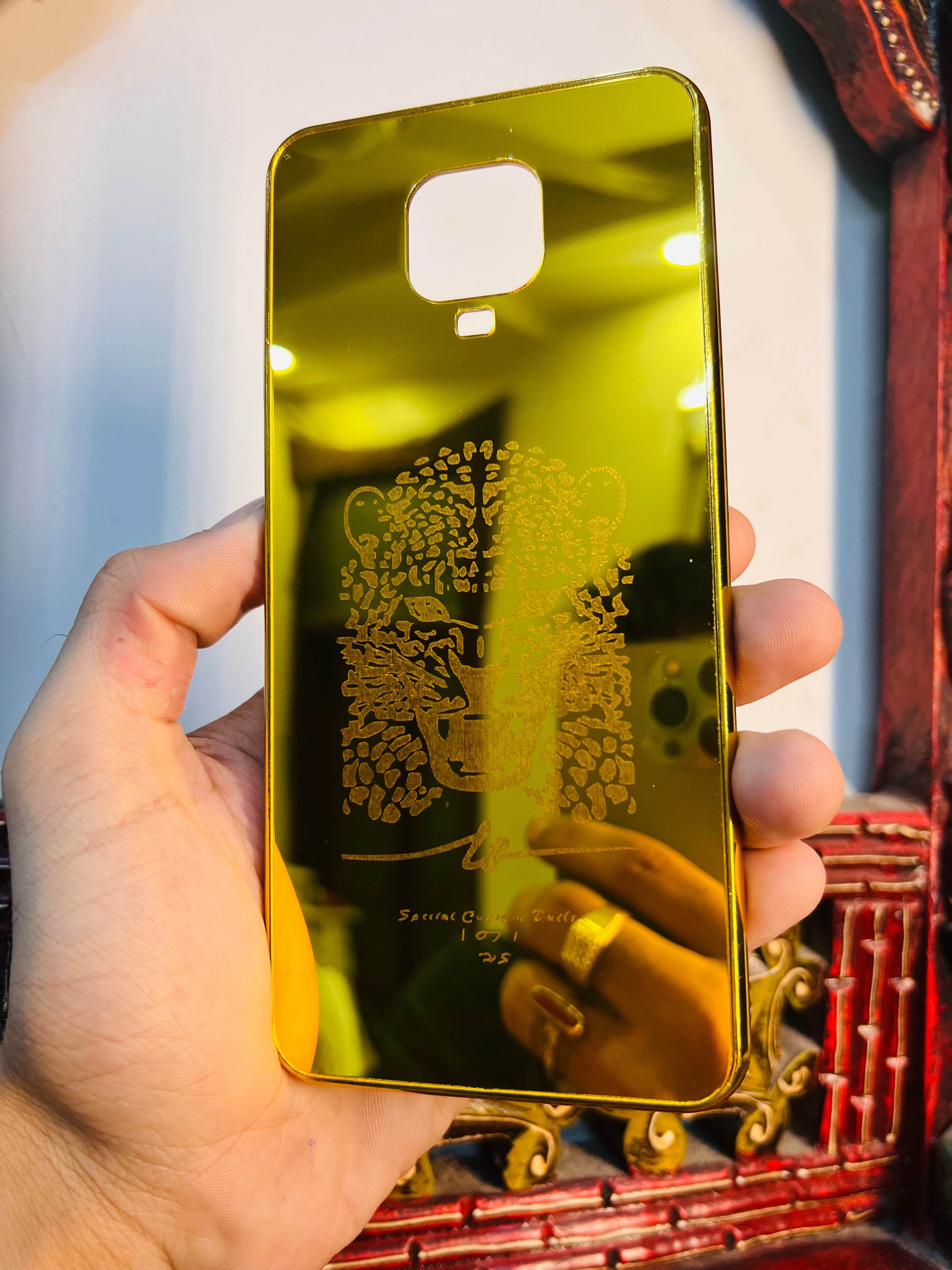 Premium Gold Plated Back Case Cover - Tiger New Design - Guleel