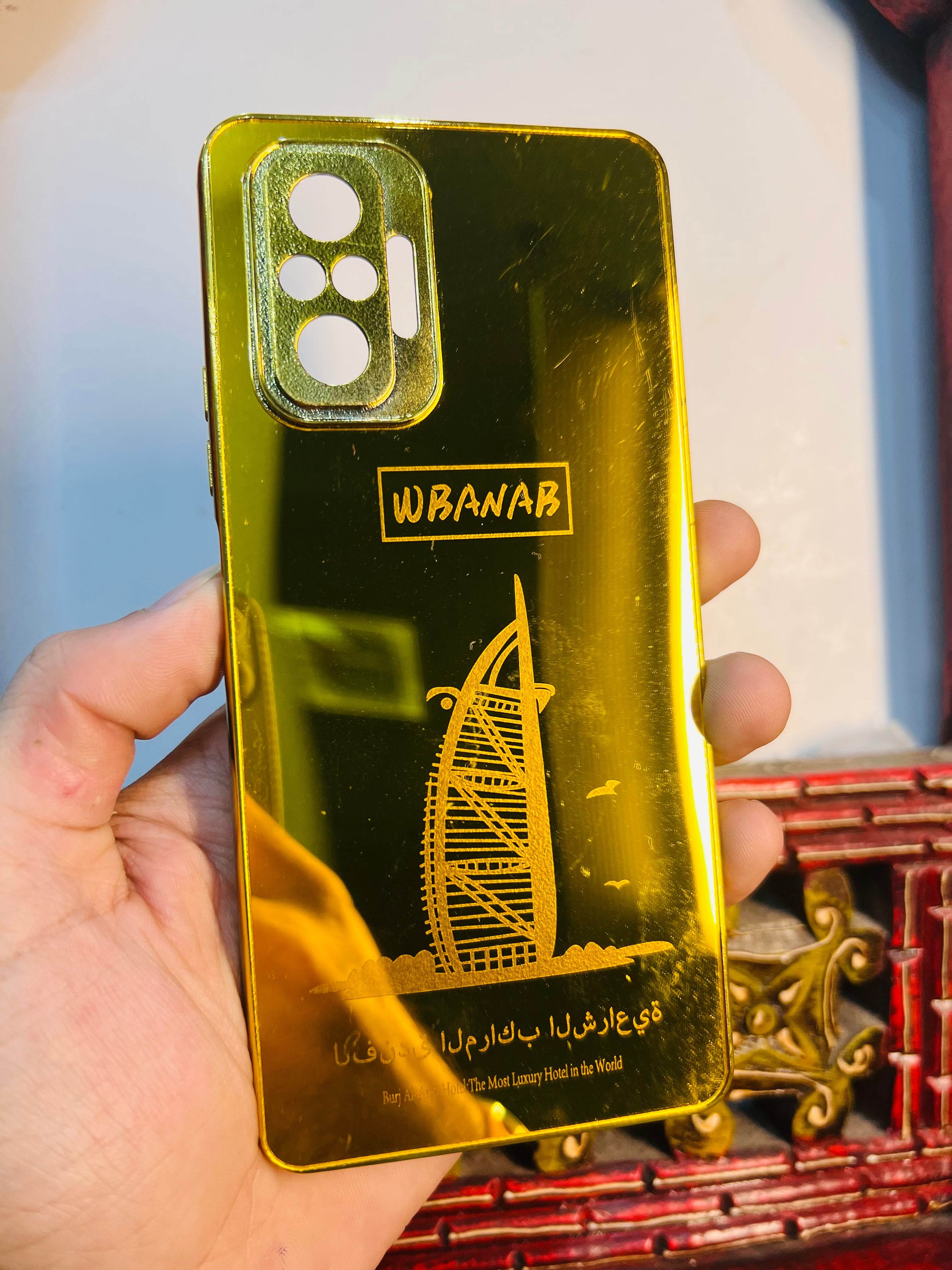 Premium Gold Plated Back Case Cover - Ship - Guleel