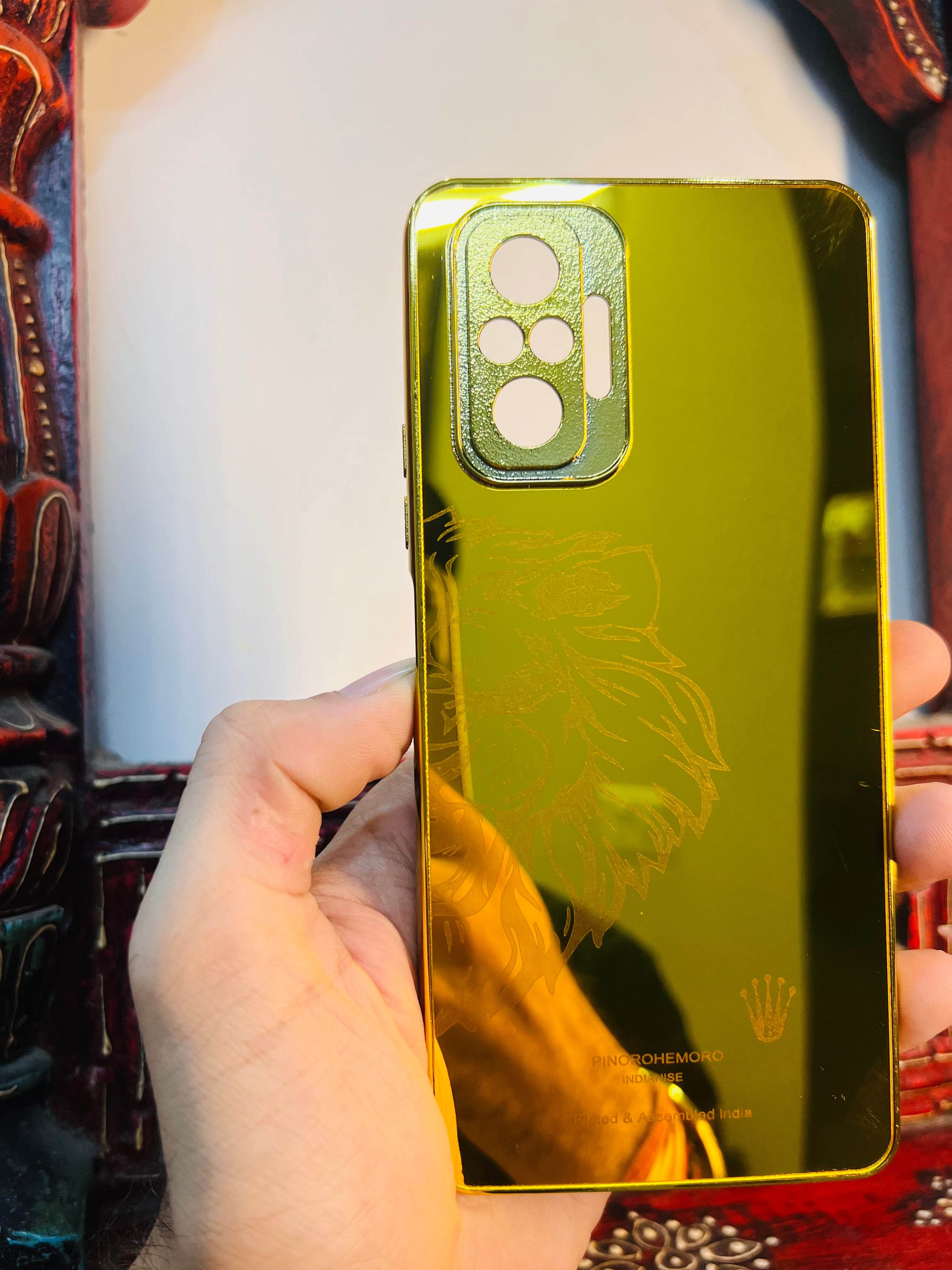 Premium Gold Plated Back Case Cover - Lion Left - Guleel