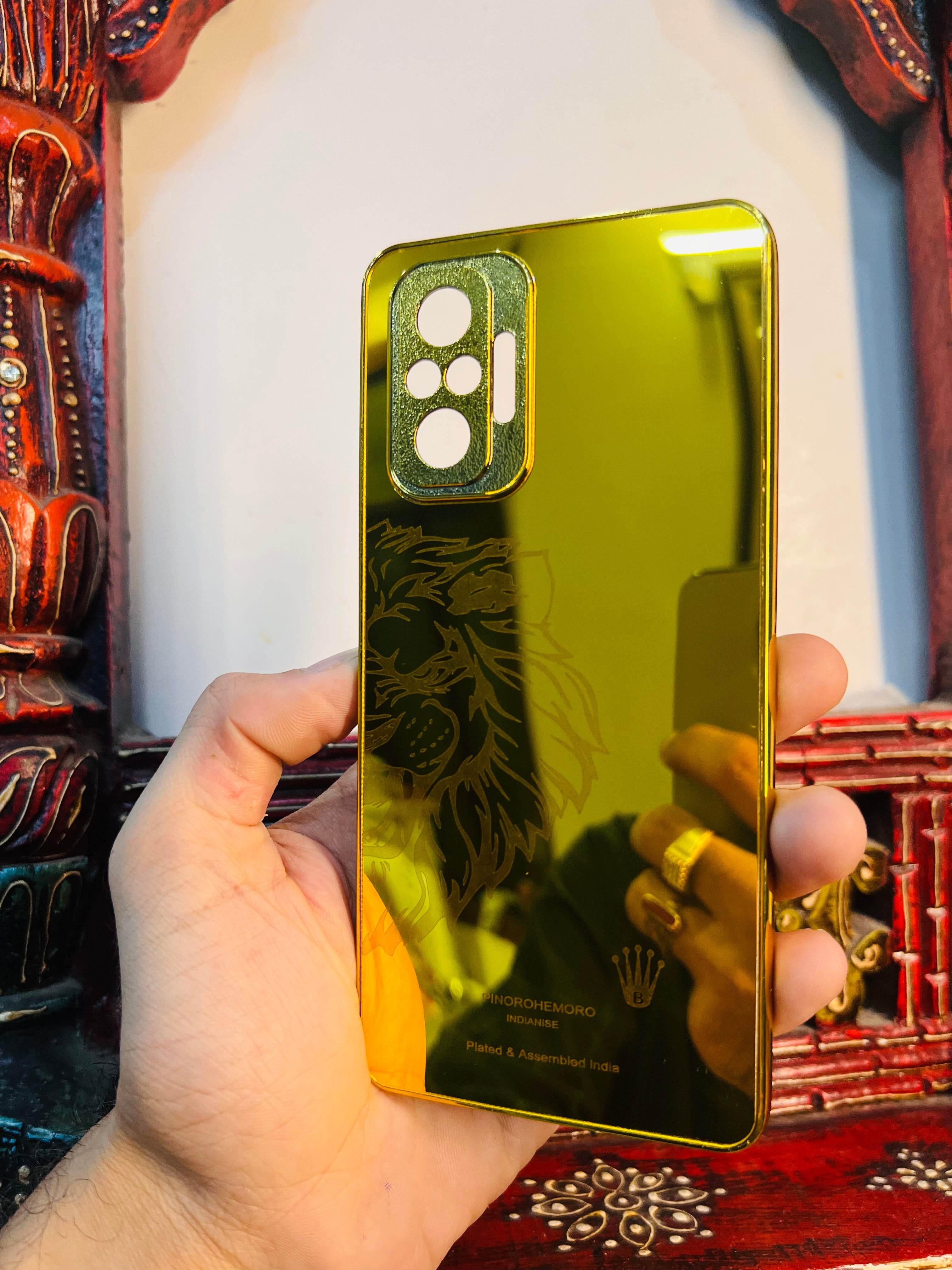 Premium Gold Plated Back Case Cover - Lion Left - Guleel