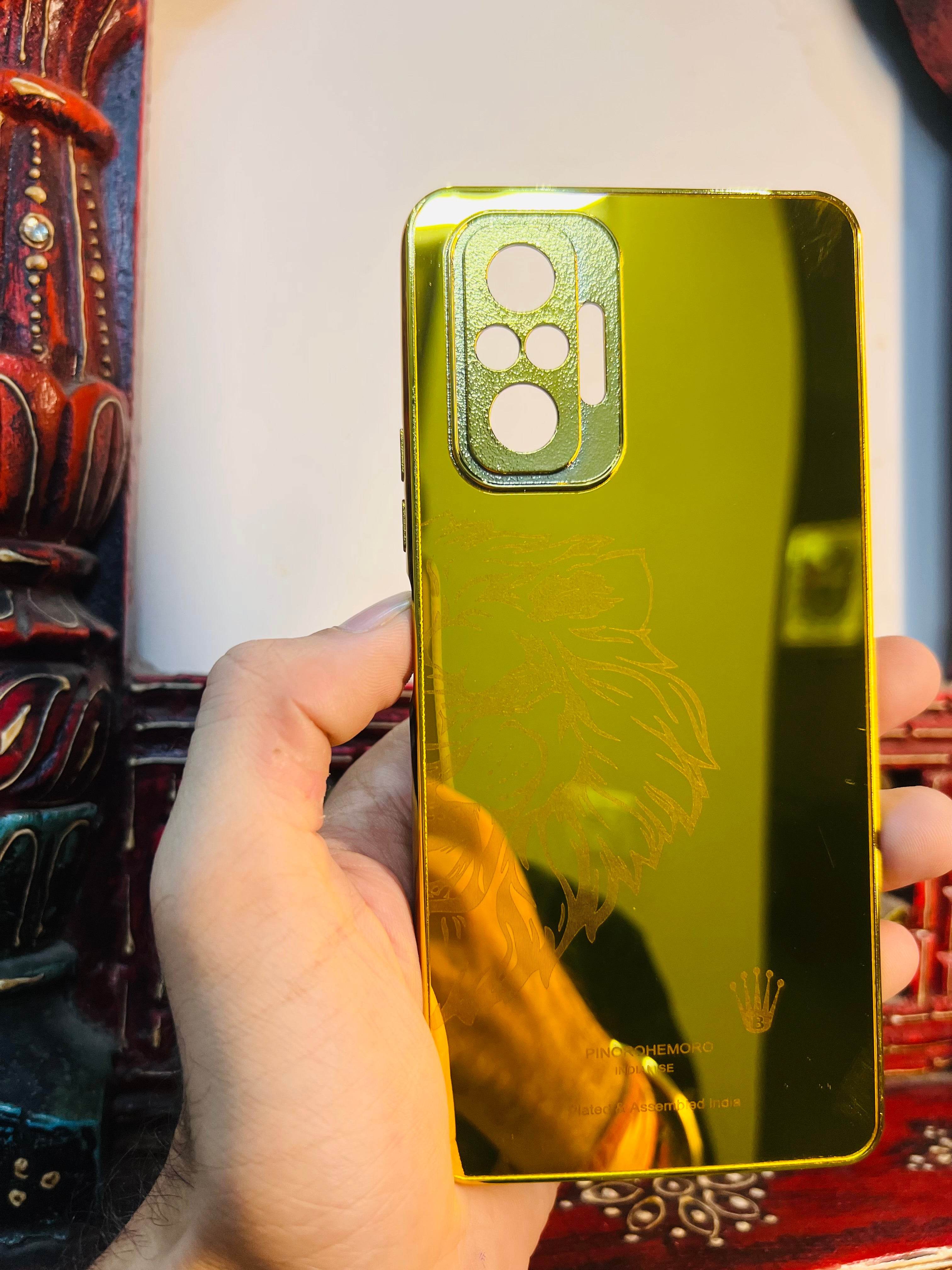 Premium Gold Plated Back Case Cover - Lion Left - Guleel