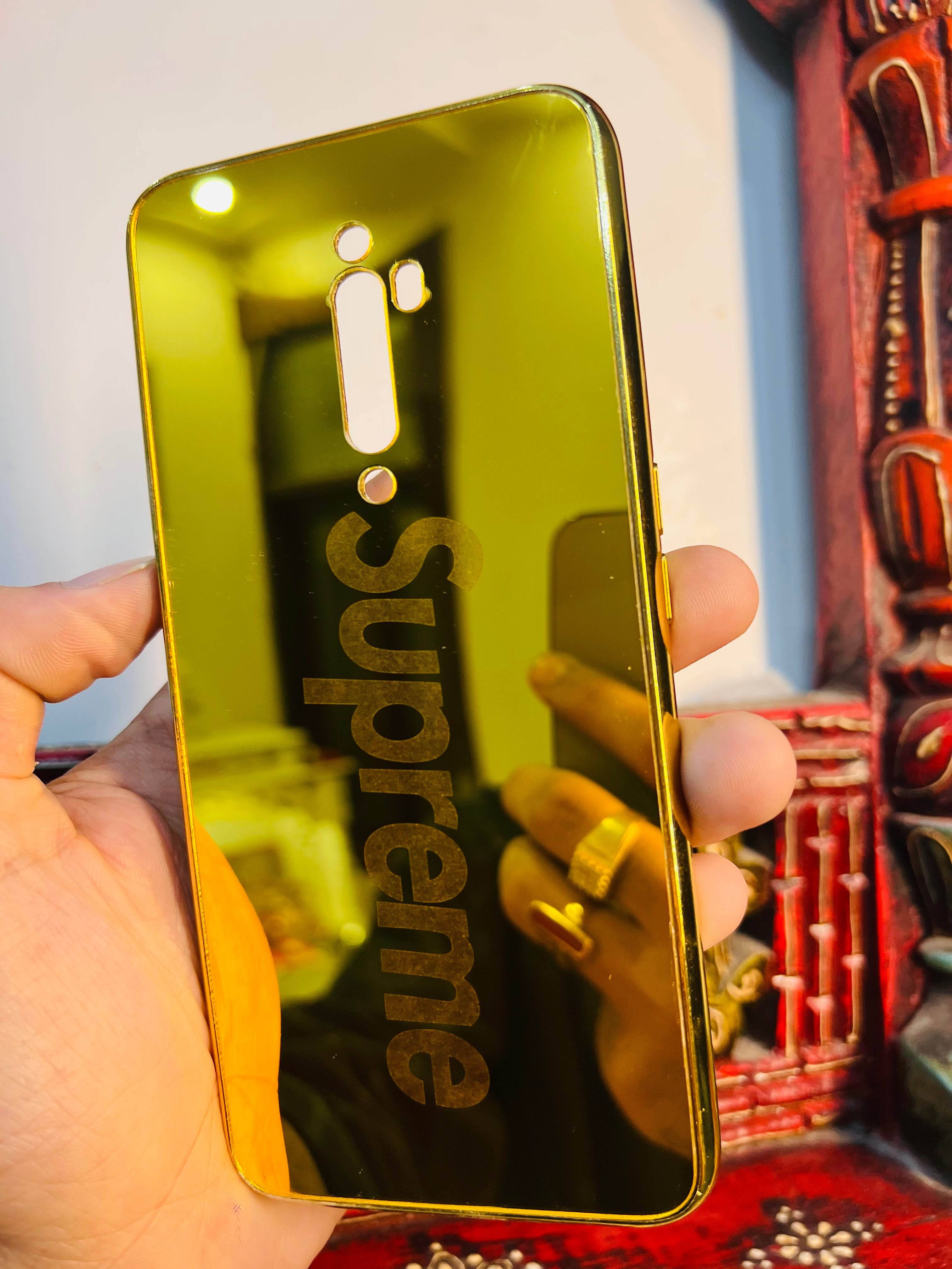 Premium Gold Plated Back Case Cover - Supreme - Guleel