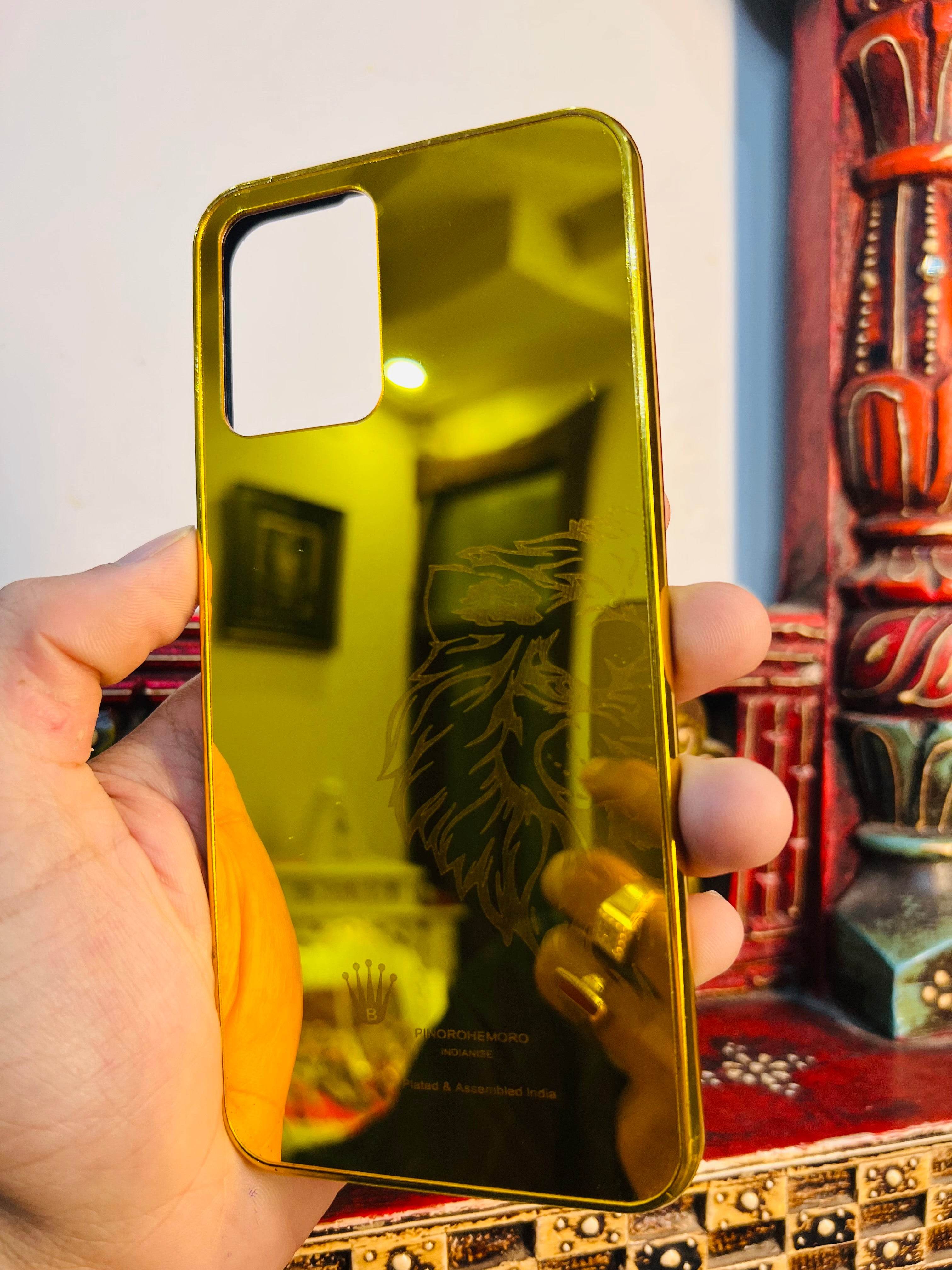 Gold Plated Back Case Cover - Lion Right - Guleel