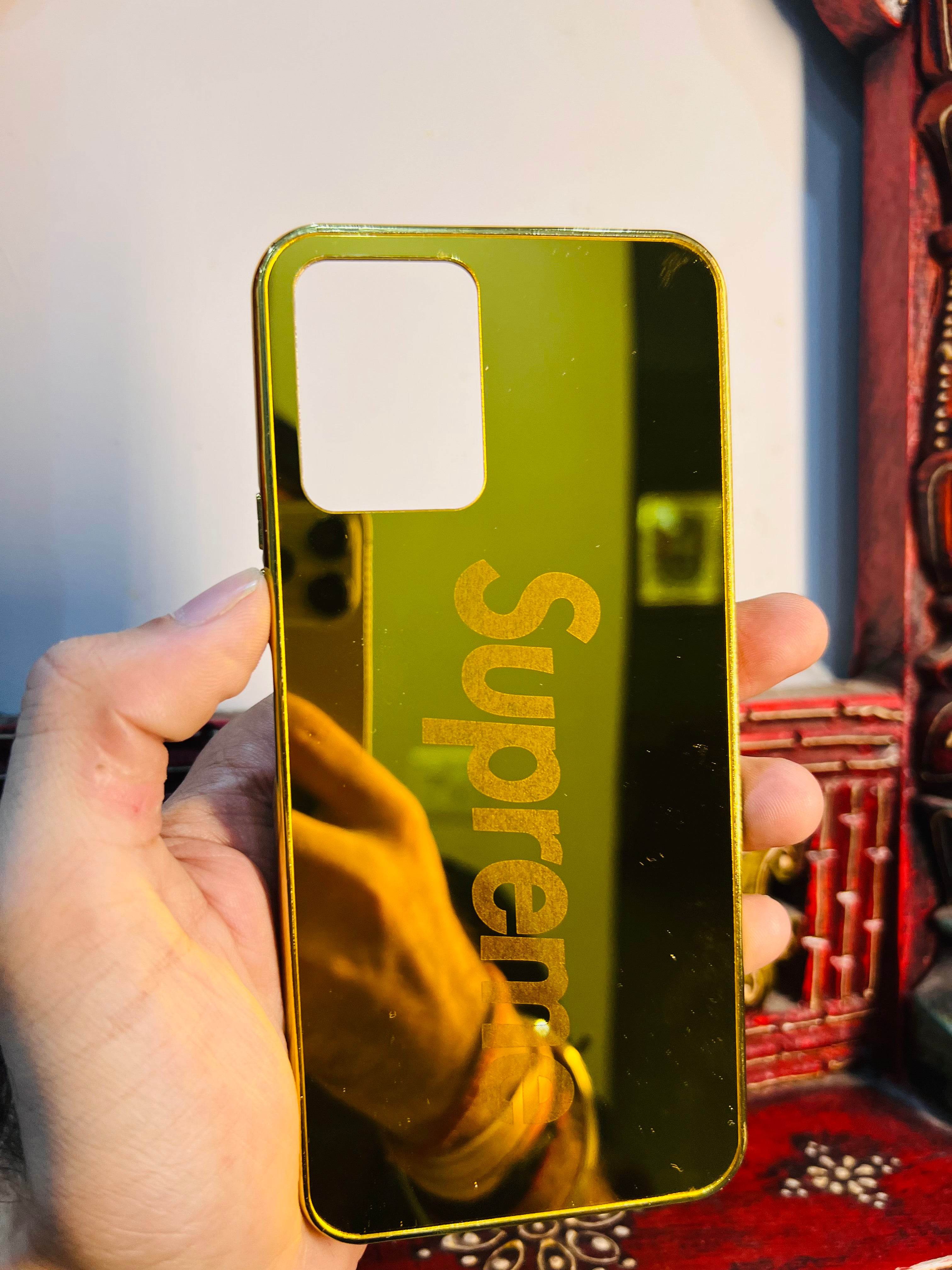 Vivo V20 Gold Plated Back Case Cover - Supreme - Guleel