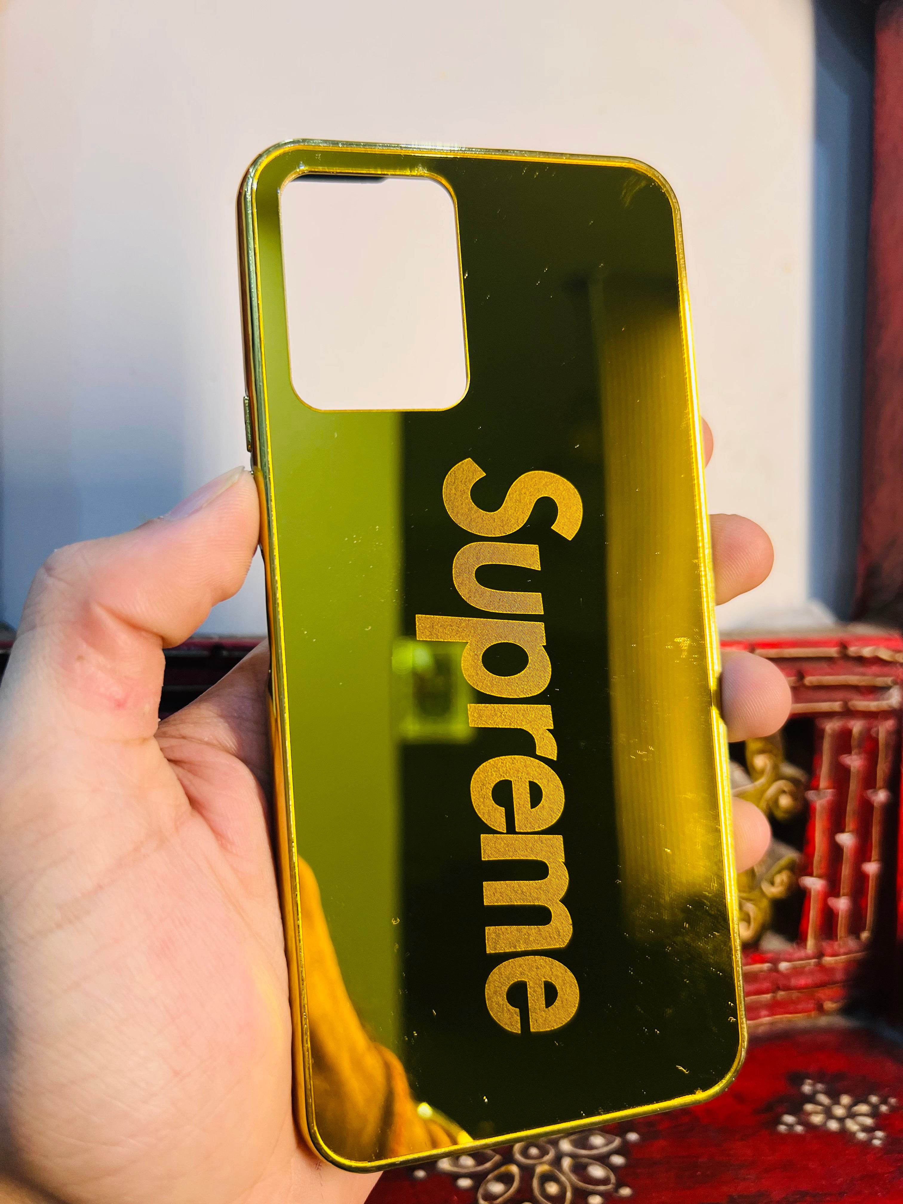 Vivo V20 Gold Plated Back Case Cover - Supreme - Guleel