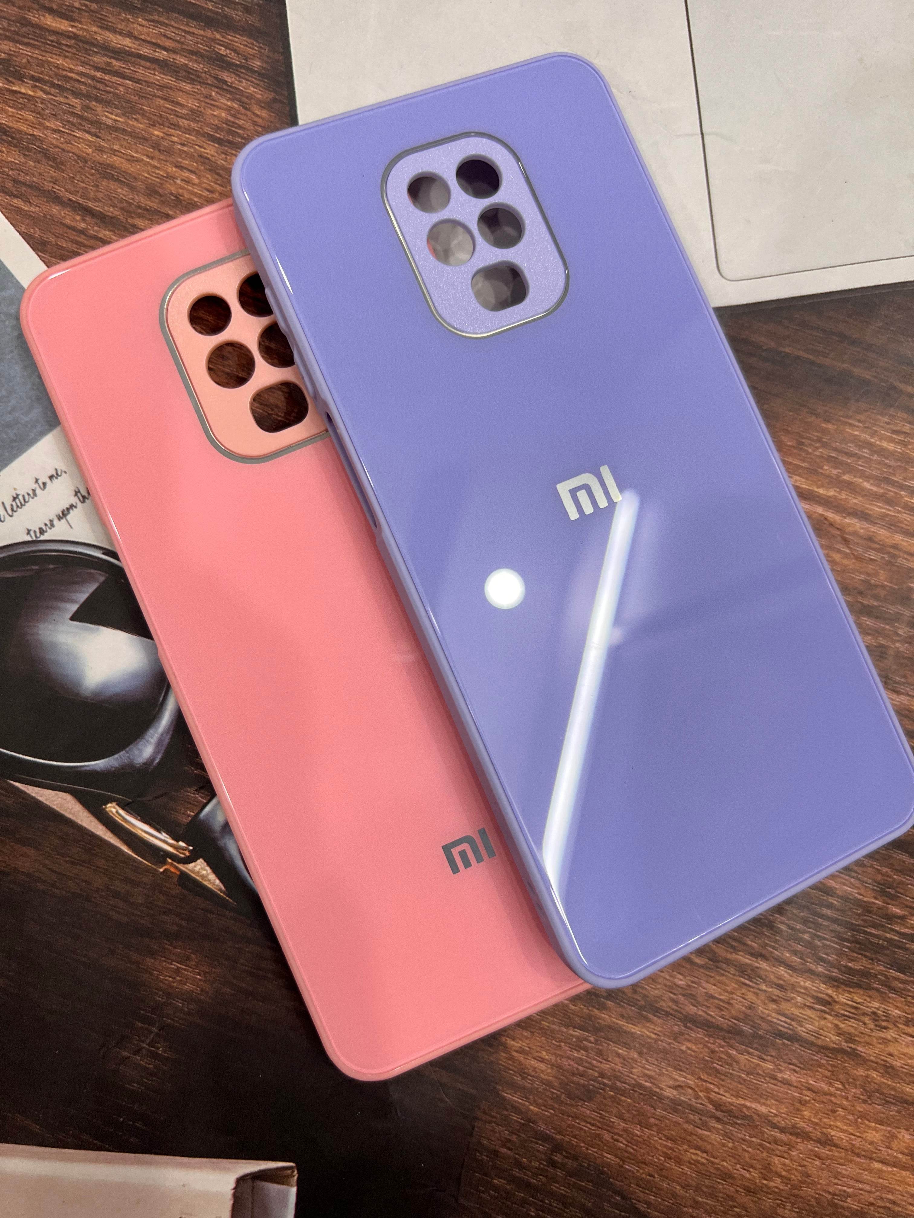 Redmi Note 9 Pro / Note Pro Max Premium Shockproof Glass Case Cover - Pink - Guleel