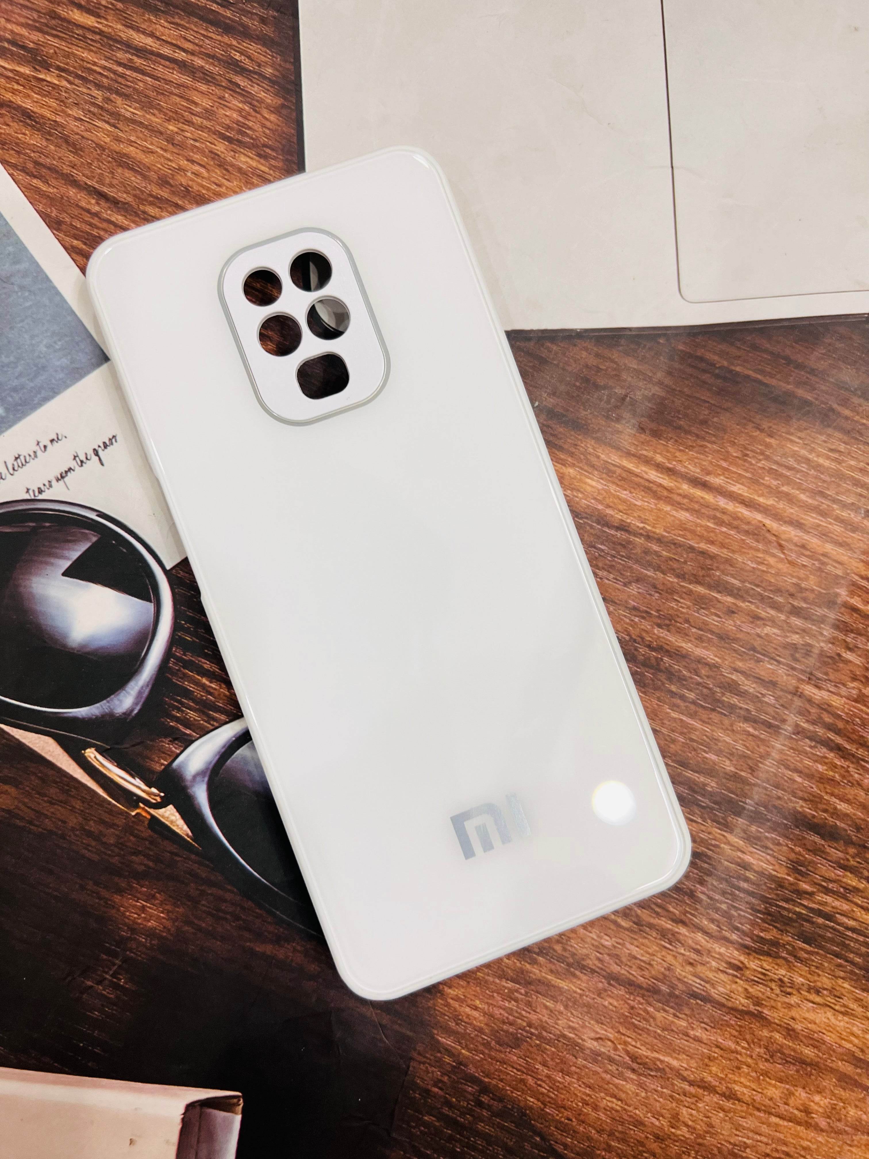 Redmi Note 9 Pro / Note Pro Max Premium Shockproof Glass Case Cover - White - Guleel