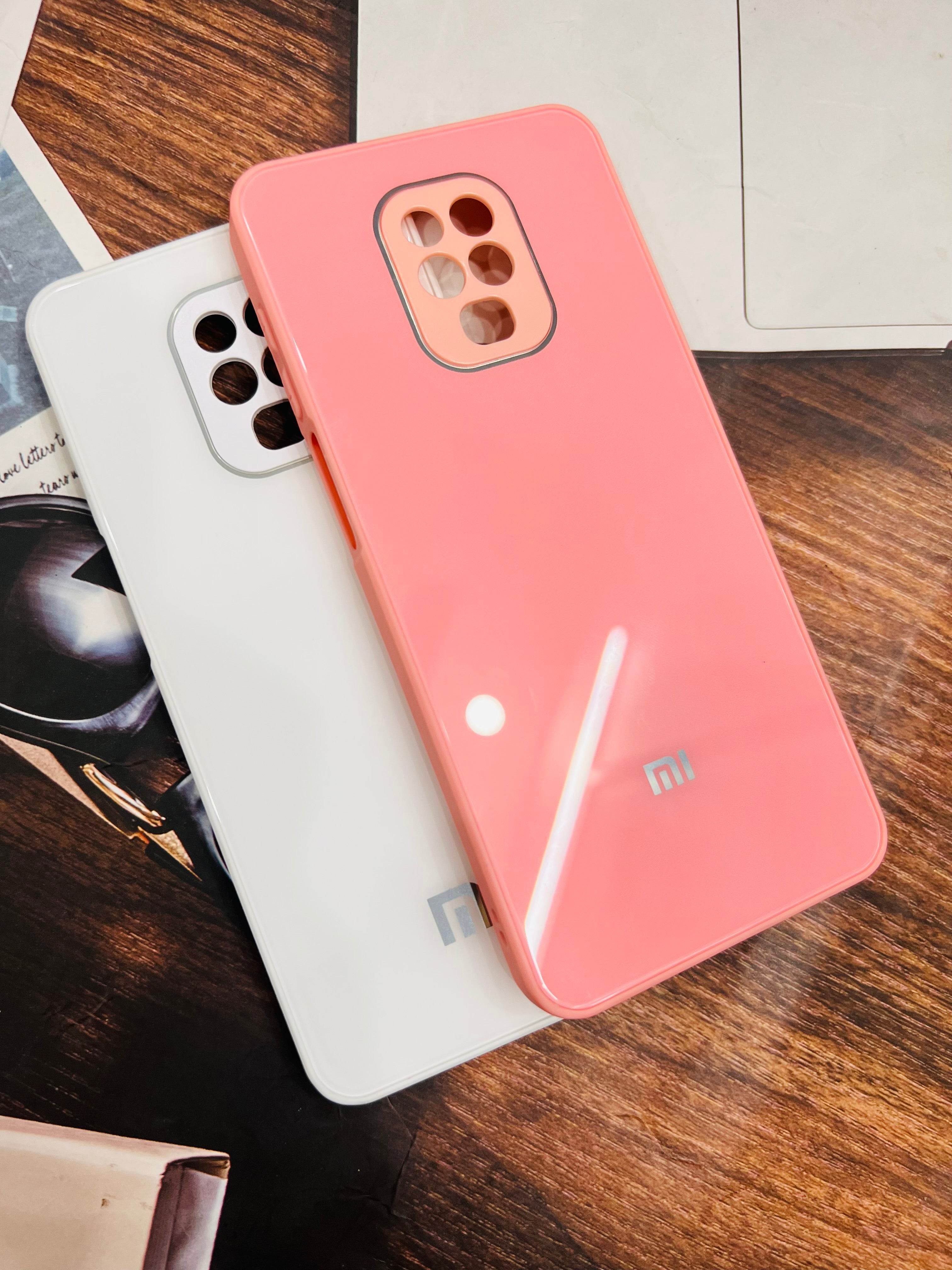 Redmi Note 9 Pro / Note Pro Max Premium Shockproof Glass Case Cover - Pink - Guleel