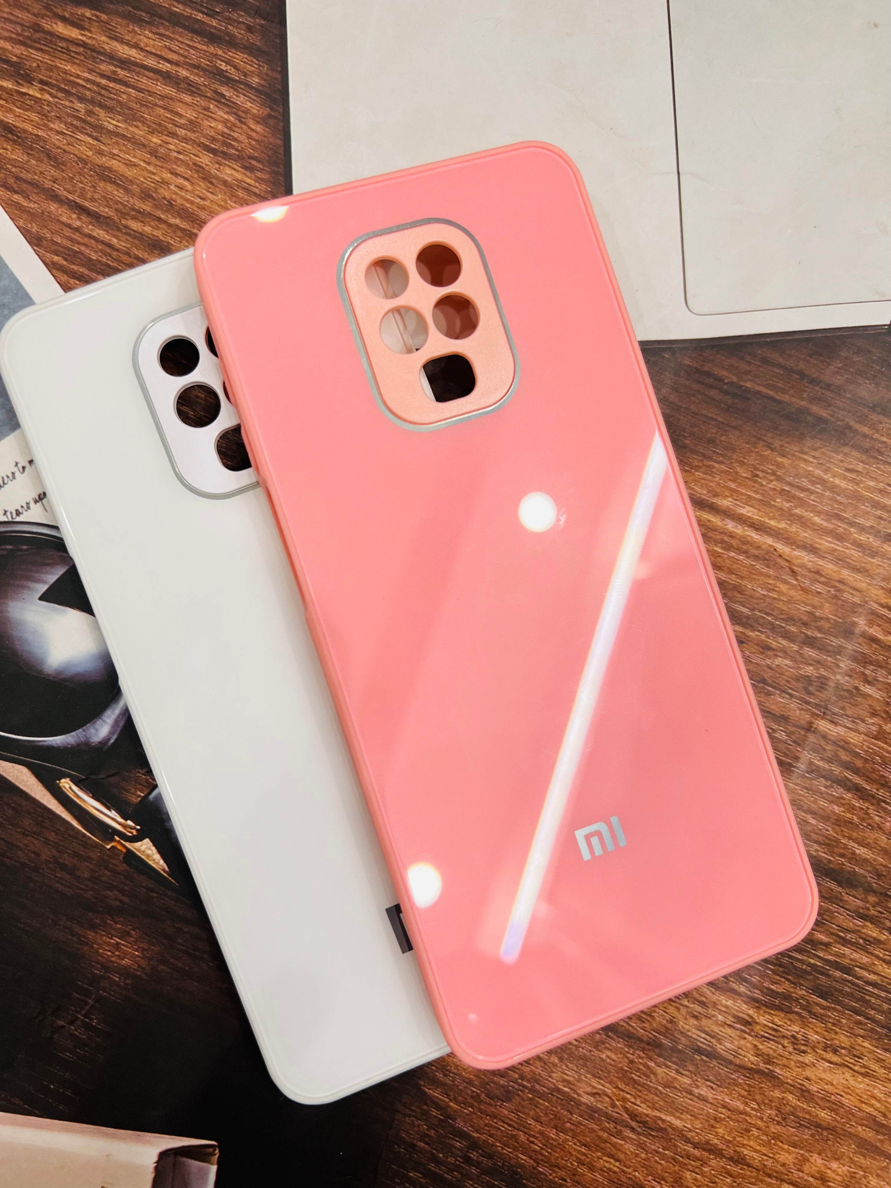Redmi Note 9 Pro / Note Pro Max Premium Shockproof Glass Case Cover - Pink - Guleel
