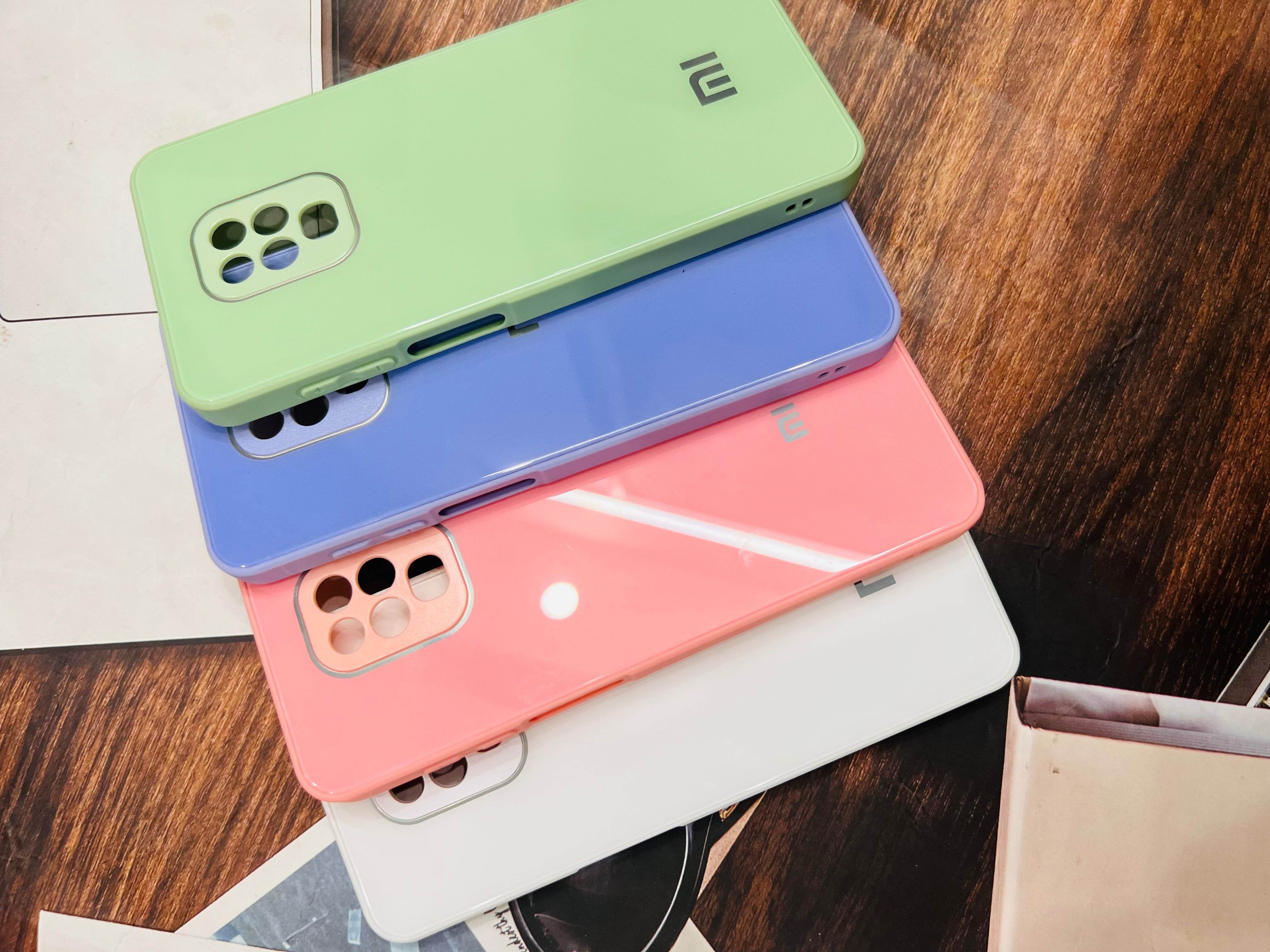 Redmi Note 9 Pro / Note Pro Max Premium Shockproof Glass Case Cover - Pink - Guleel