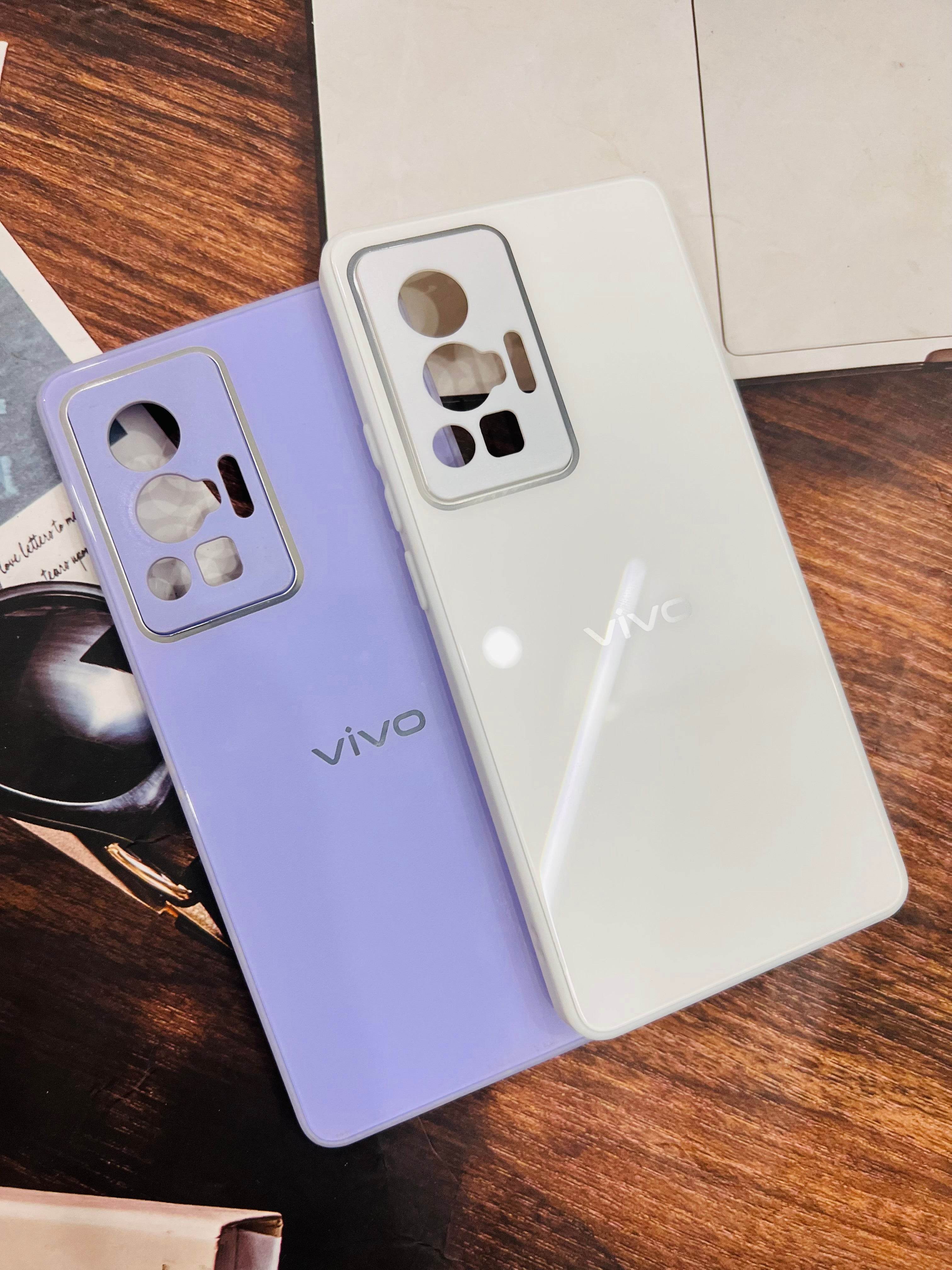 Vivo X70 Pro Premium Shockproof Glass Case Cover - Purple - Guleel