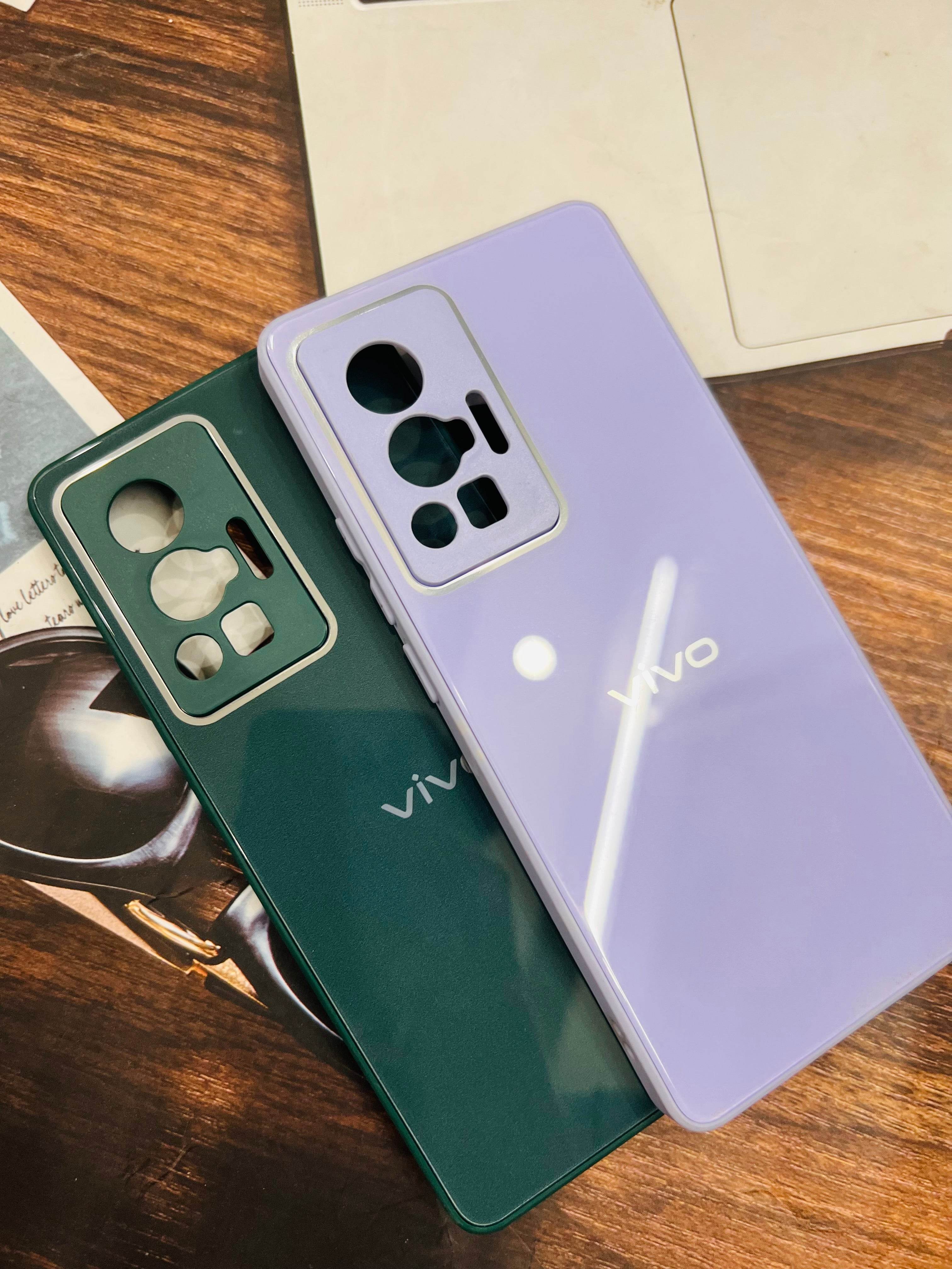 Vivo X70 Pro Premium Shockproof Glass Case Cover - Purple - Guleel
