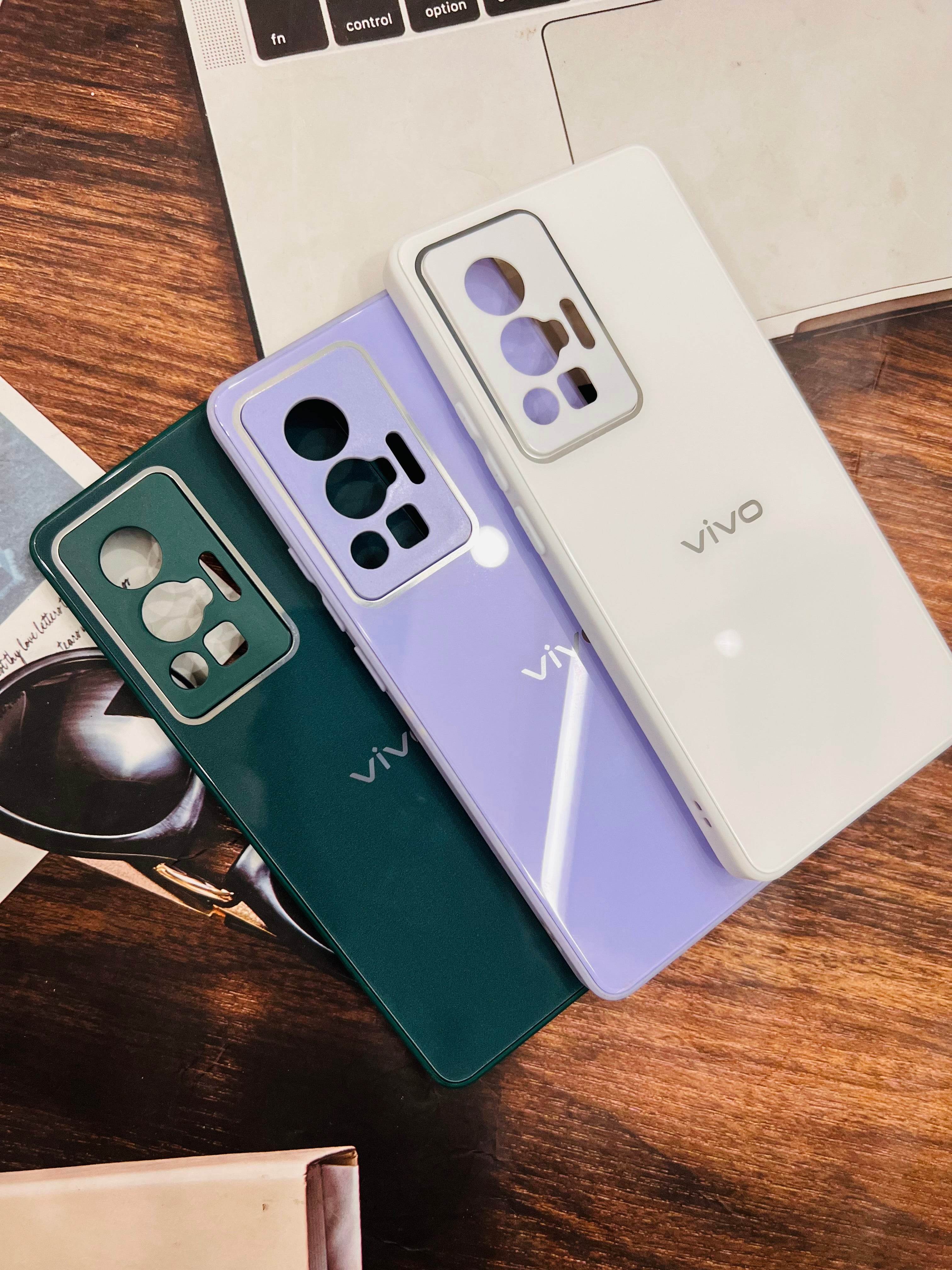Vivo X70 Pro Premium Shockproof Glass Case Cover - Dark Green - Guleel