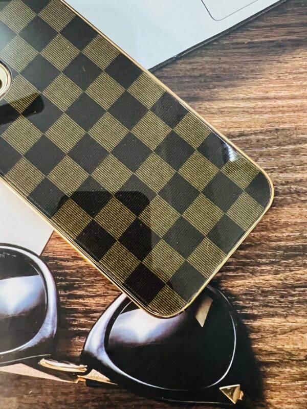 iPhone 12 Pro Premium 3D Boxes Dual Shade Glass Finish Case - Brown - Guleel