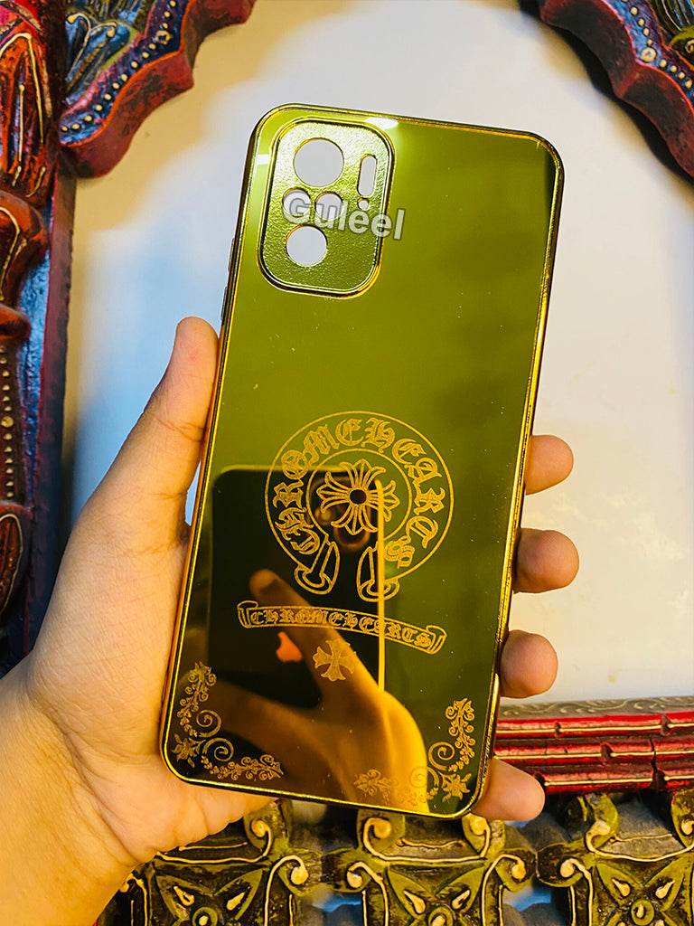 Redmi Note 10/10s Premium Gold Plated Mirror Finish Case Cover - Designer - Guleel