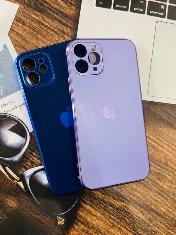iPhone 12 Premium Shockproof Silicone Back Cover - Dark Blue - Guleel