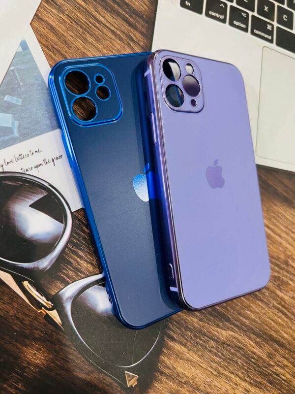 iPhone 12 Premium Shockproof Silicone Back Cover - Dark Blue - Guleel