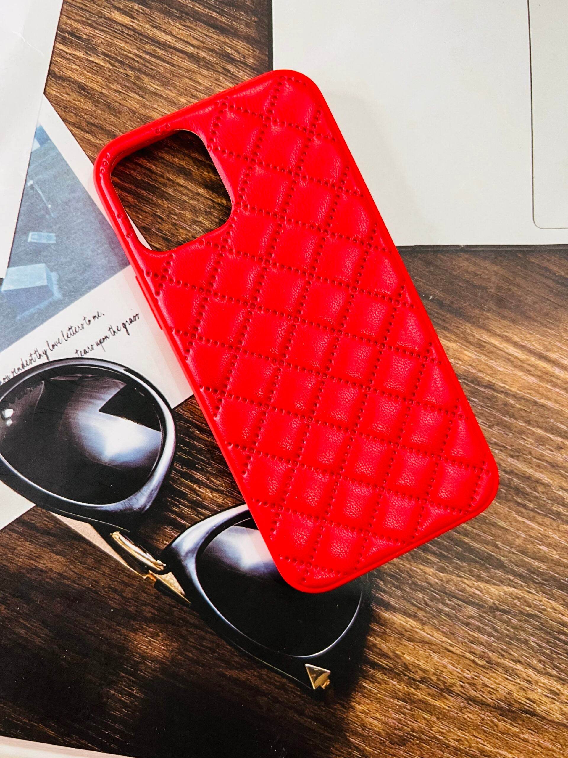 iPhone 12 Pro Max Cushion Protective Silicone Cover - Red - Guleel