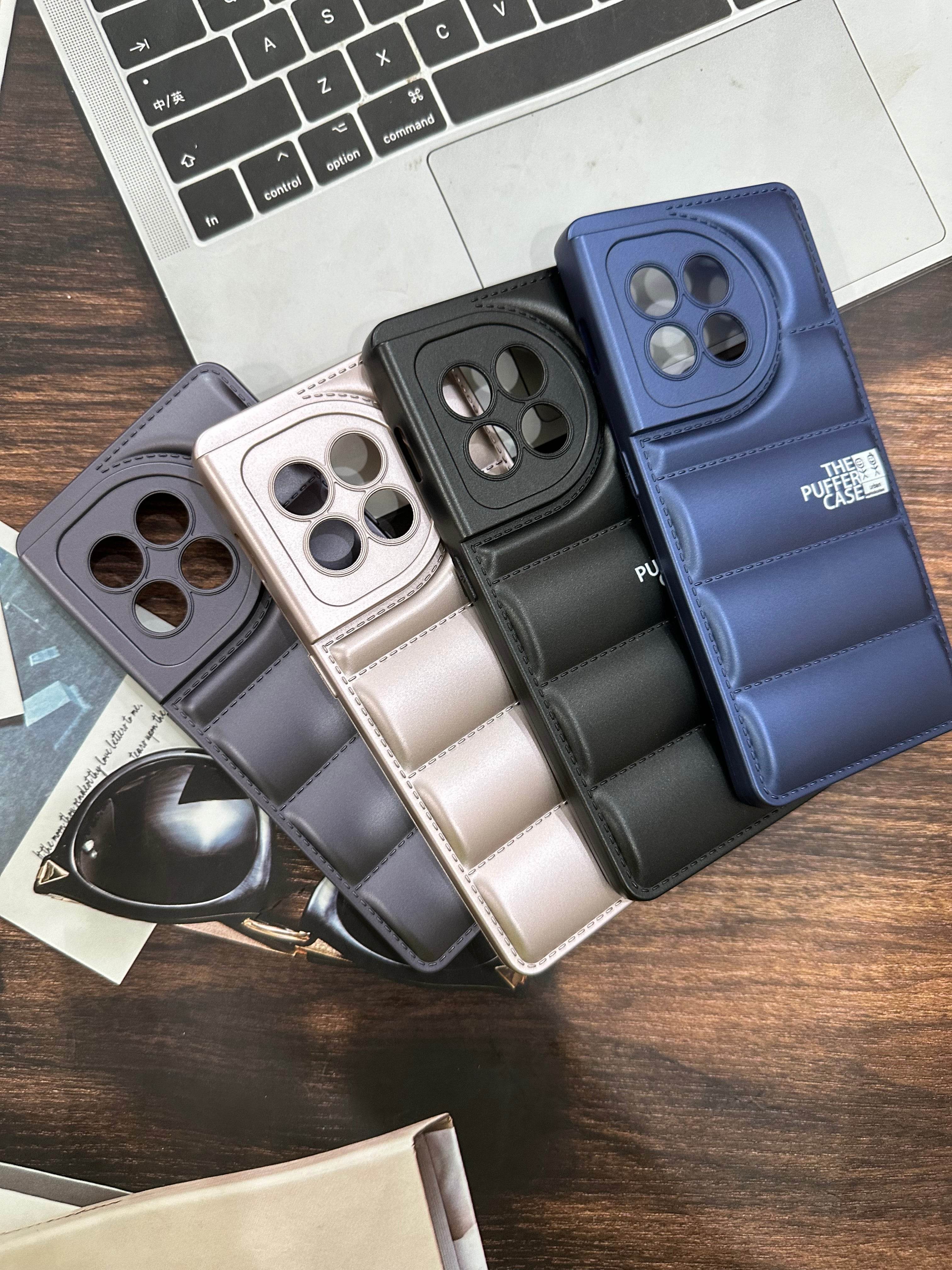 OnePlus 11R Premium Cushion Silicone Classy Finish Case Cover - Dark Blue - Guleel